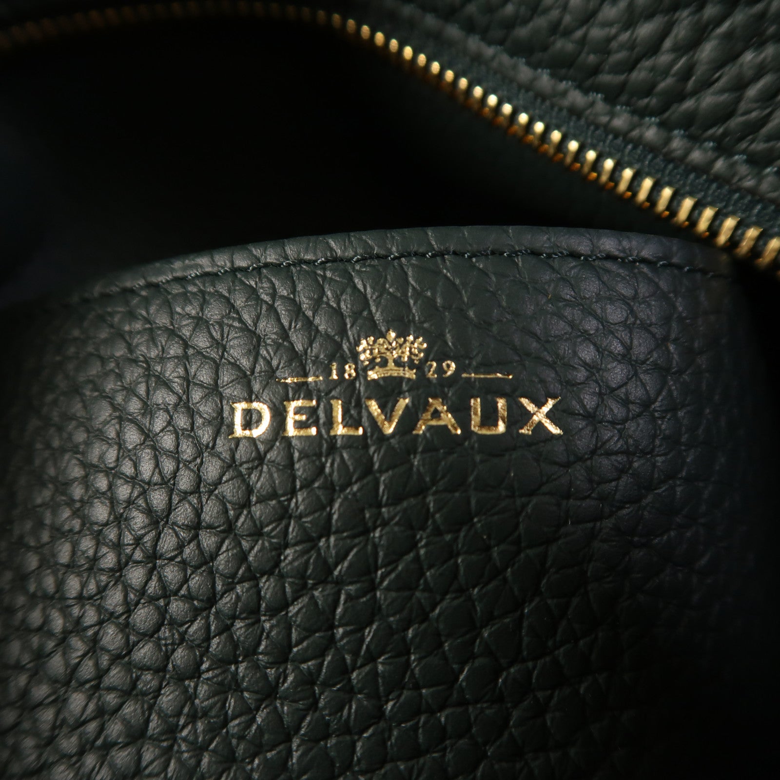 Delvaux 牛皮皮革Pin Daily金扣肩背袋