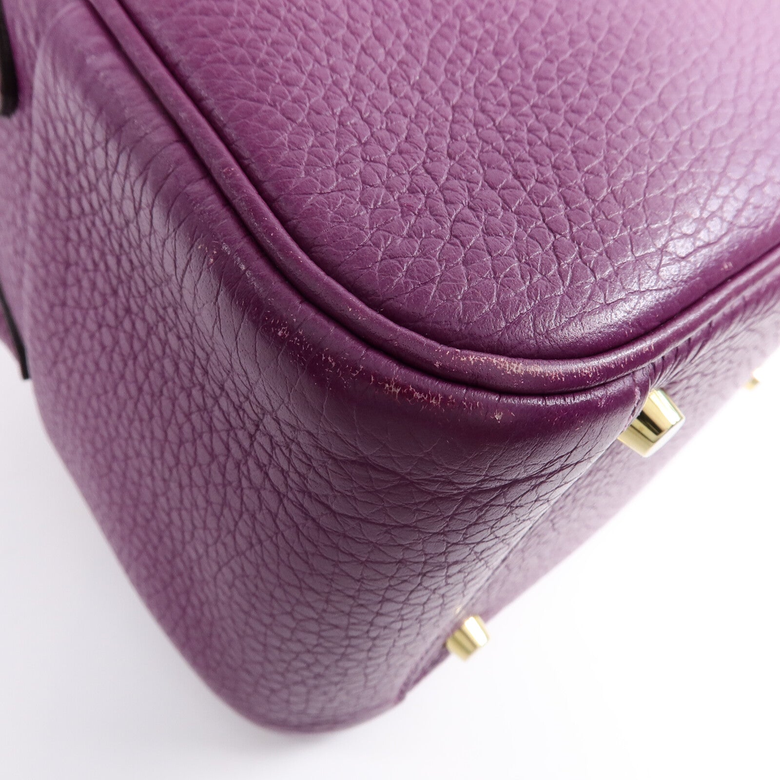 HERMES Clemence皮革Mini Lindy手挽肩背兩用袋