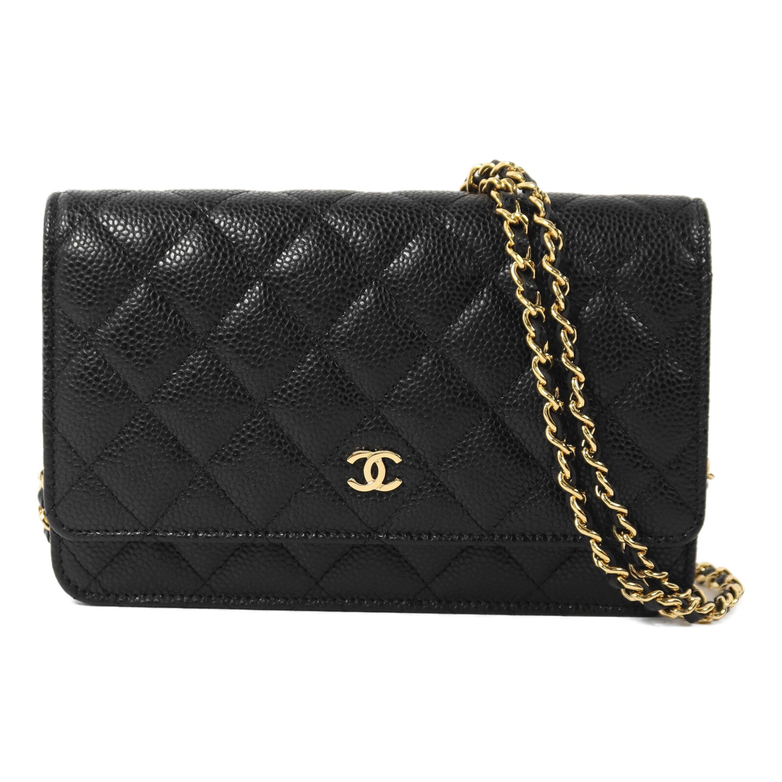 CHANEL 牛皮皮革Wallet On Chain鏈帶肩背袋