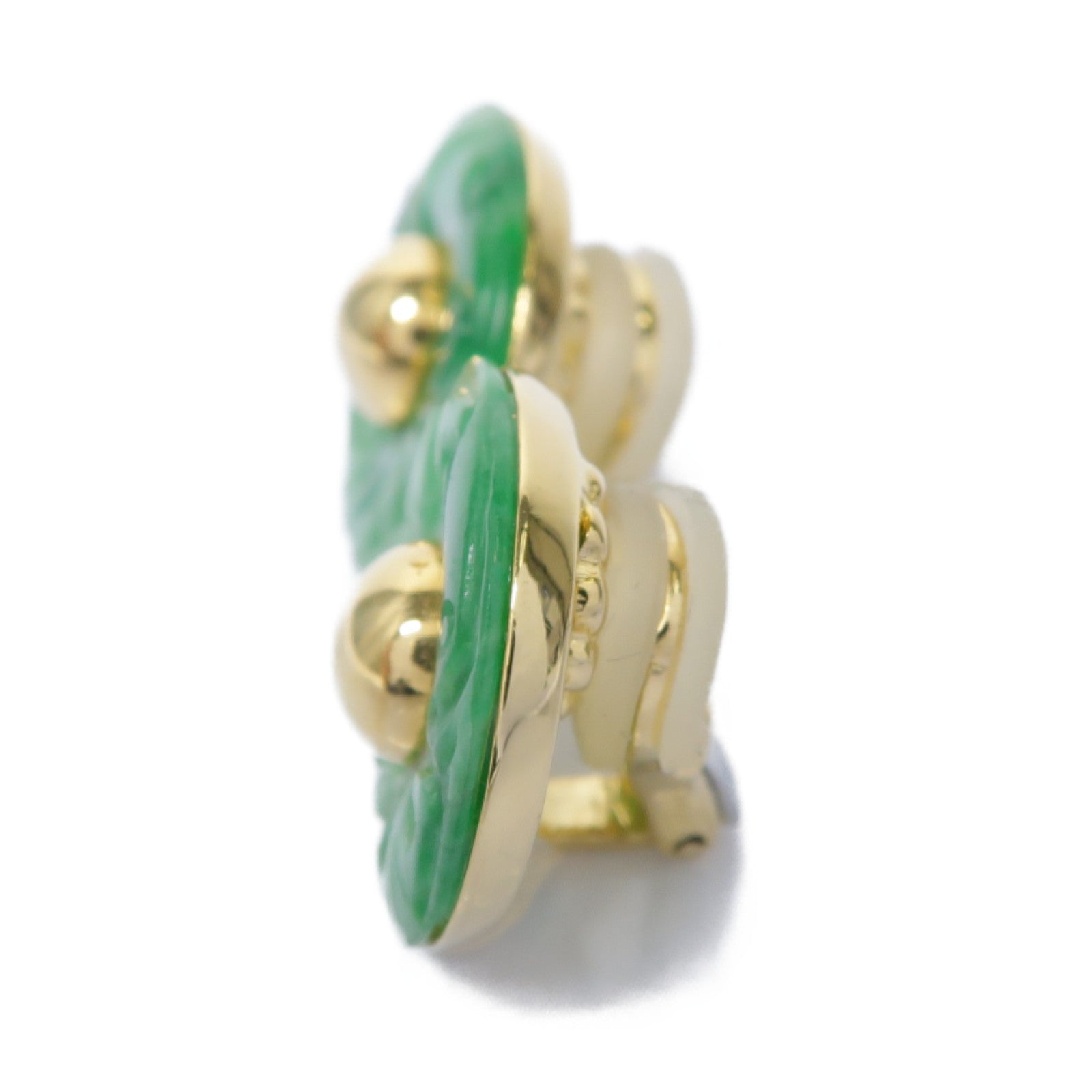 JEWELRY 【激減優惠】18K黃金Jade Earrings翡翠耳環