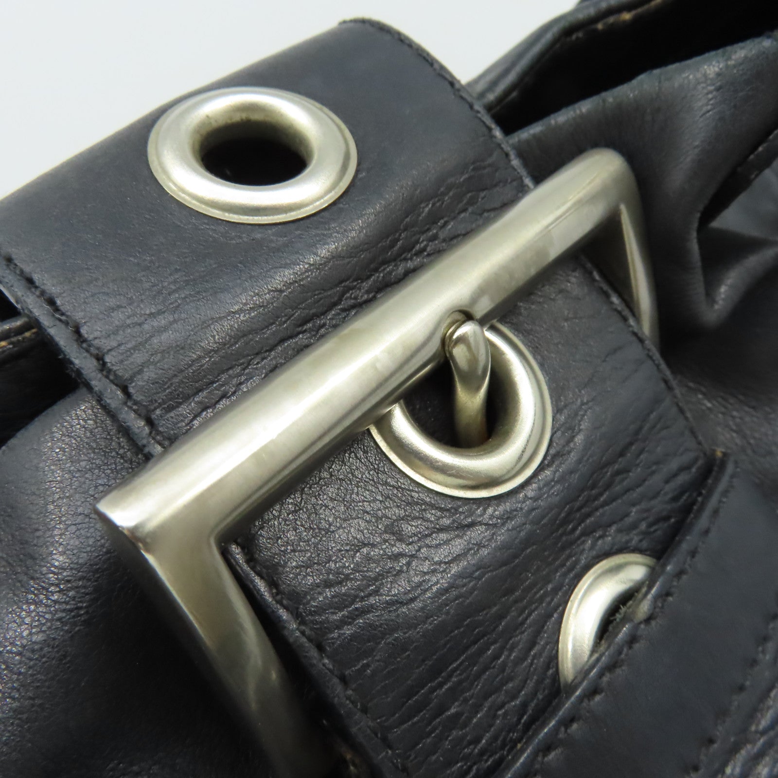 PRADA 牛皮皮革Shoulder Bag肩背袋黑色