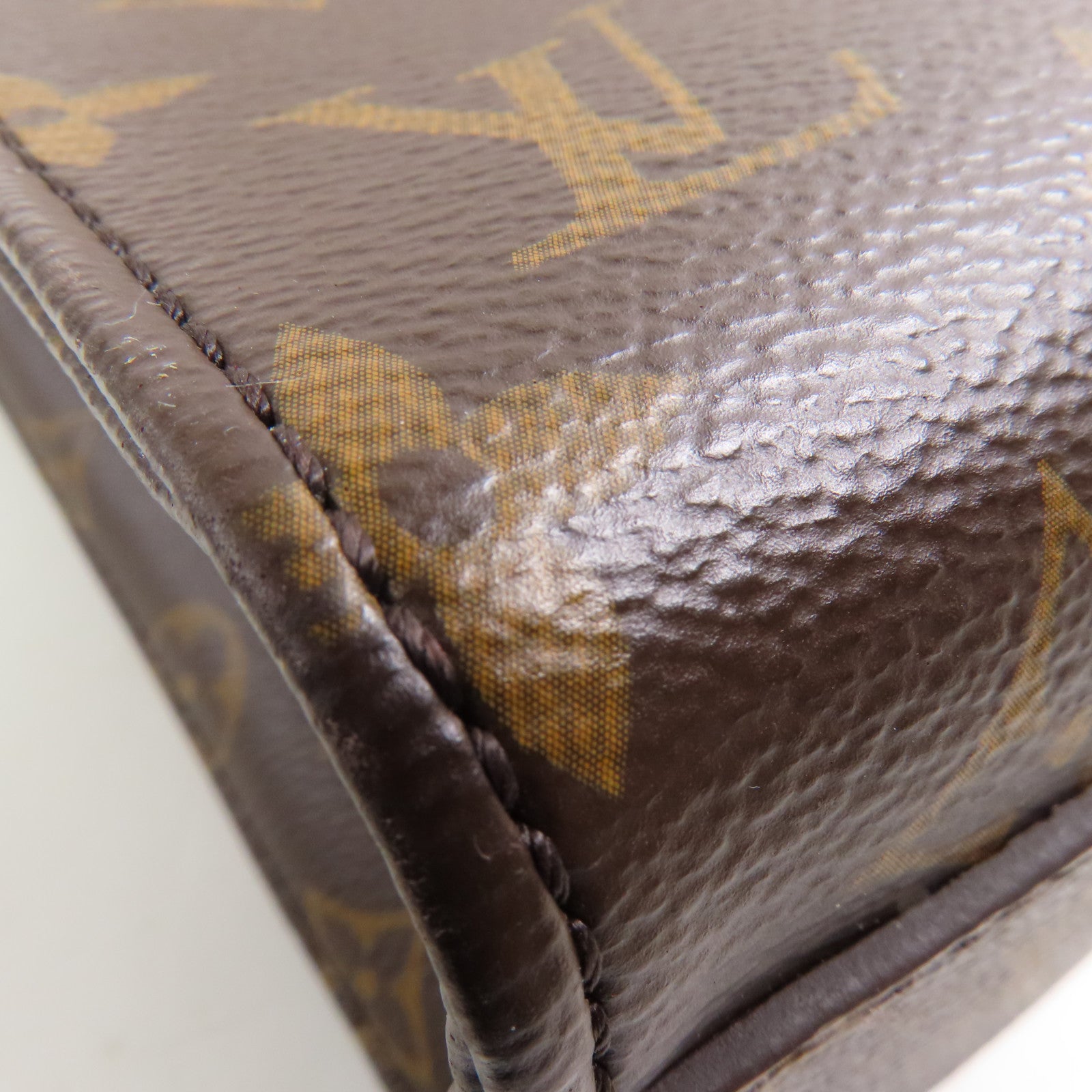 LOUIS VUITTON LV GHW Sac Plat BB 2 Way Shoulder Bag M46265 Monogram Brown