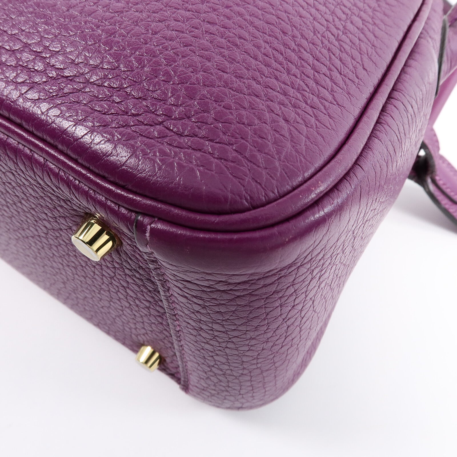 HERMES Clemence皮革Mini Lindy手挽肩背兩用袋
