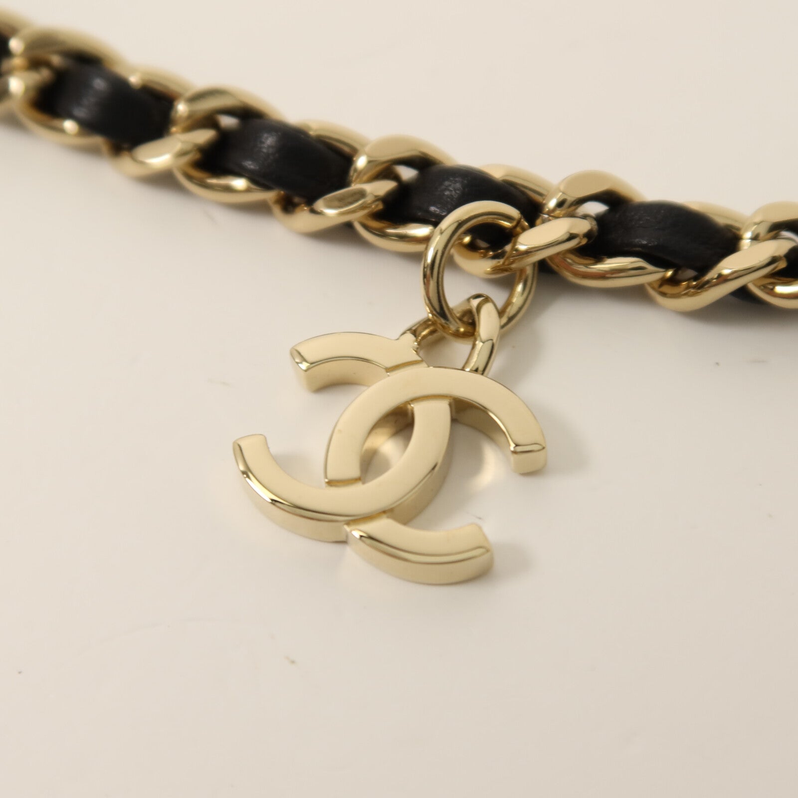 CHANEL 【激減優惠】羊皮皮革Chain Shoulder金扣鏈帶肩背袋