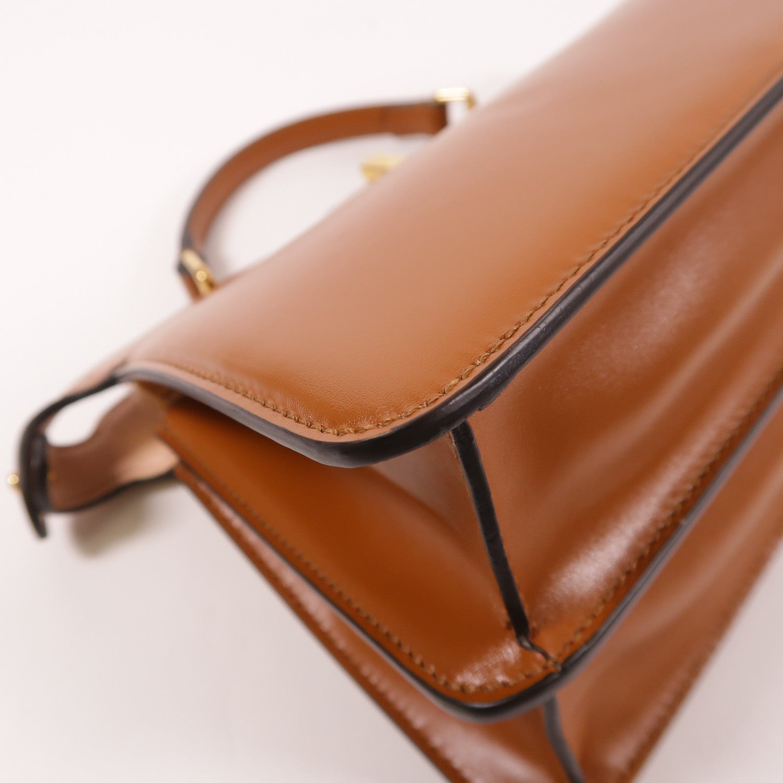 FENDI 牛皮皮革Peekaboo金扣手挽肩背兩用袋