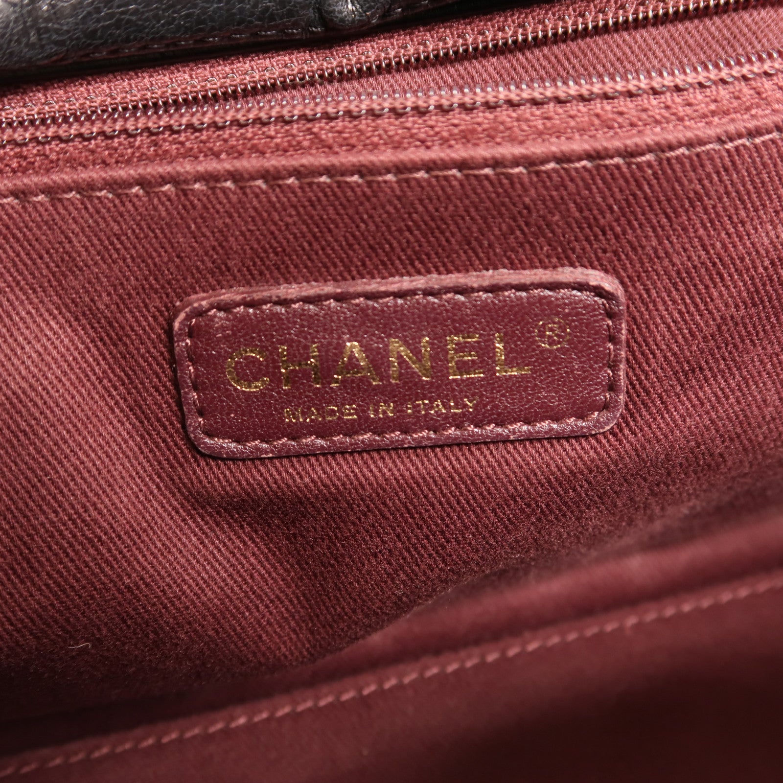 CHANEL 牛皮皮革Perfect Edge Tote金扣鏈帶肩背袋