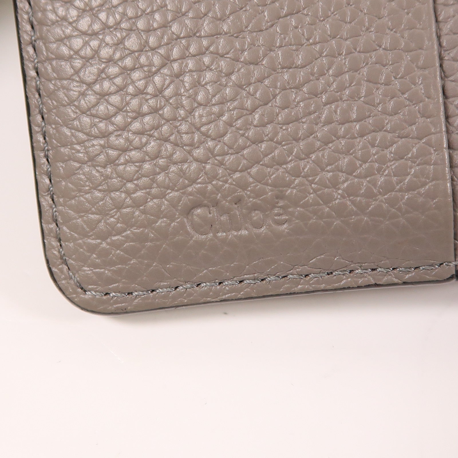 Chloe 牛皮皮革Wallet金扣錢包