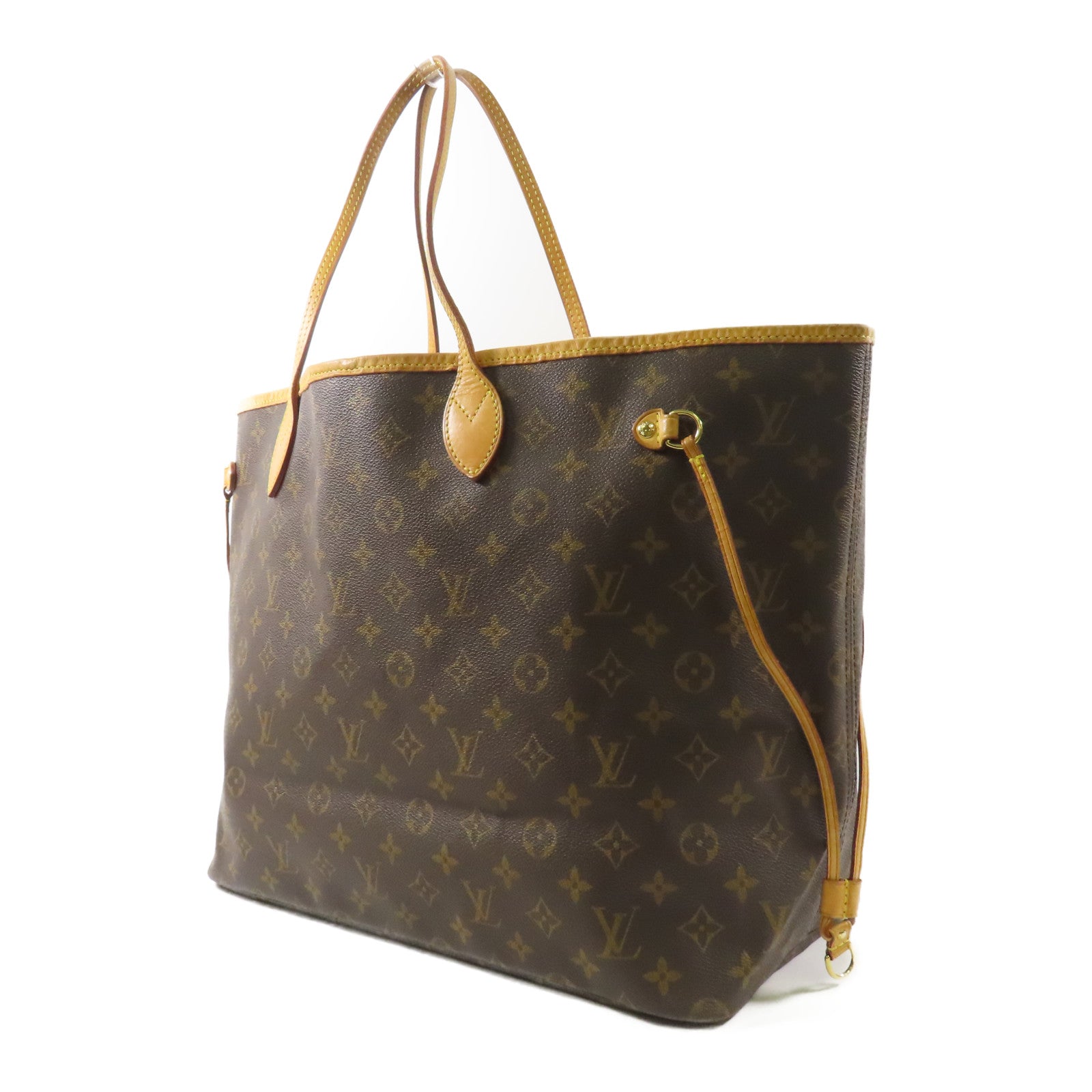 LOUIS VUITTON Monogram Neverfull GM金扣手挽袋