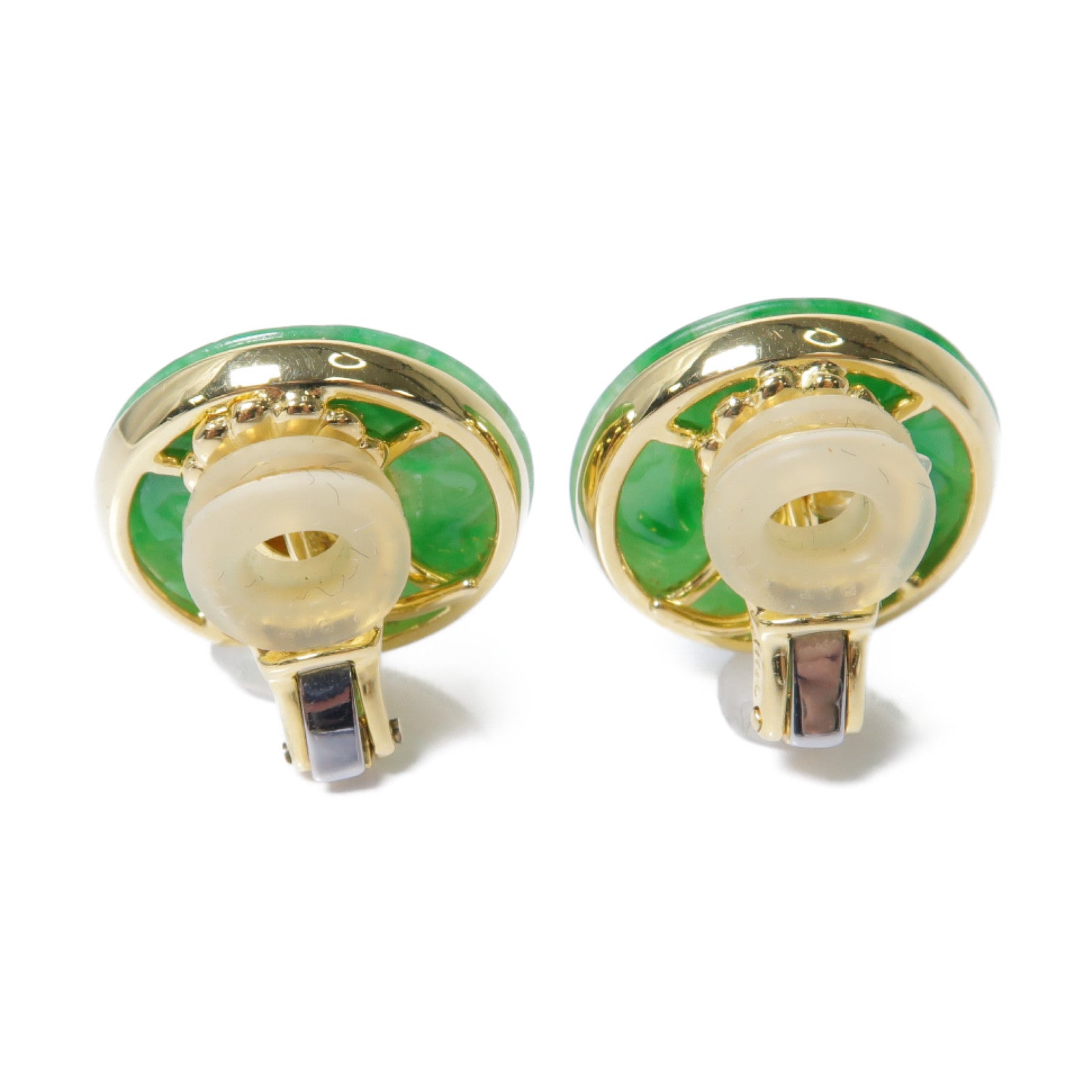 JEWELRY 【激減優惠】18K黃金Jade Earrings翡翠耳環