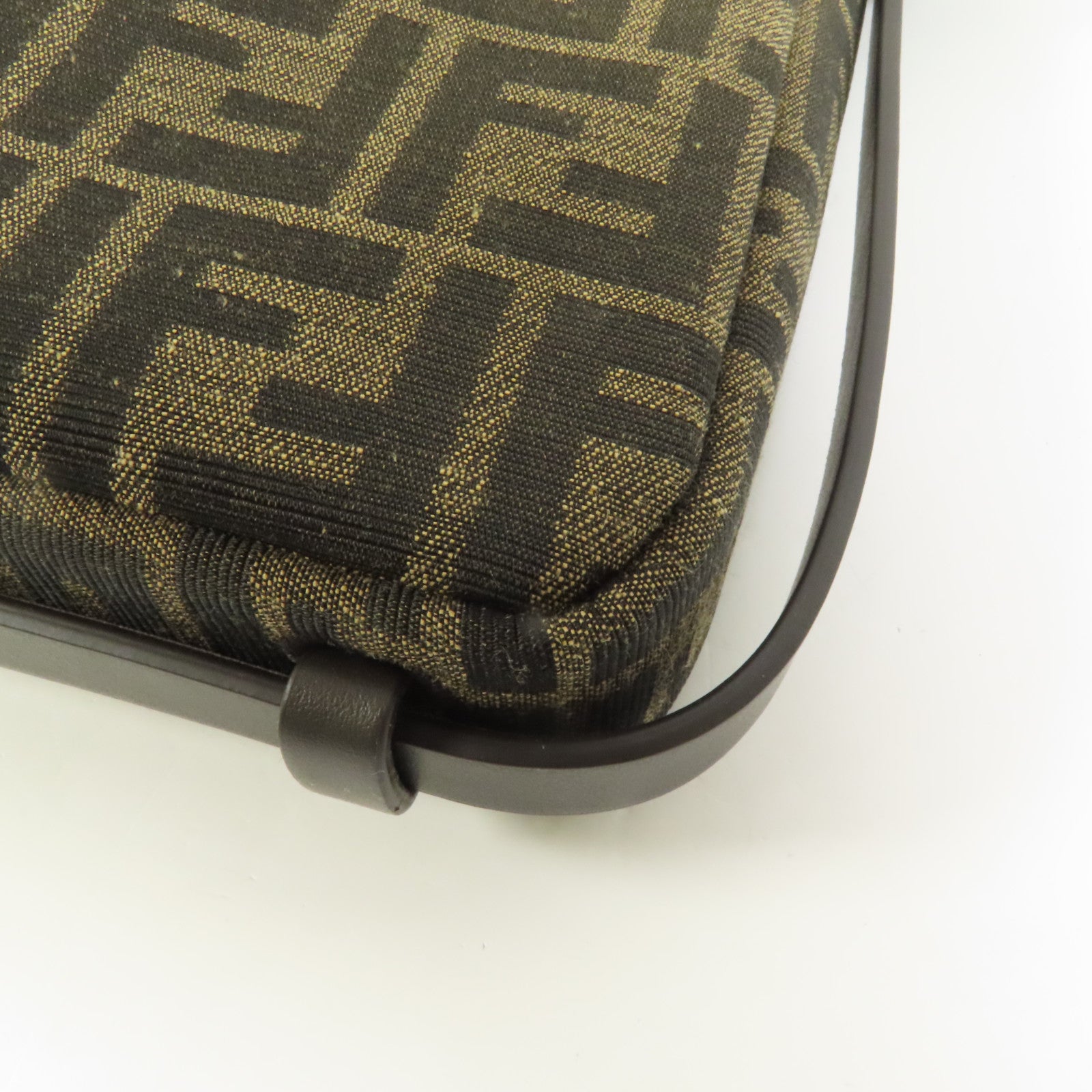 FENDI 帆布Shoulder Bag金扣肩背袋