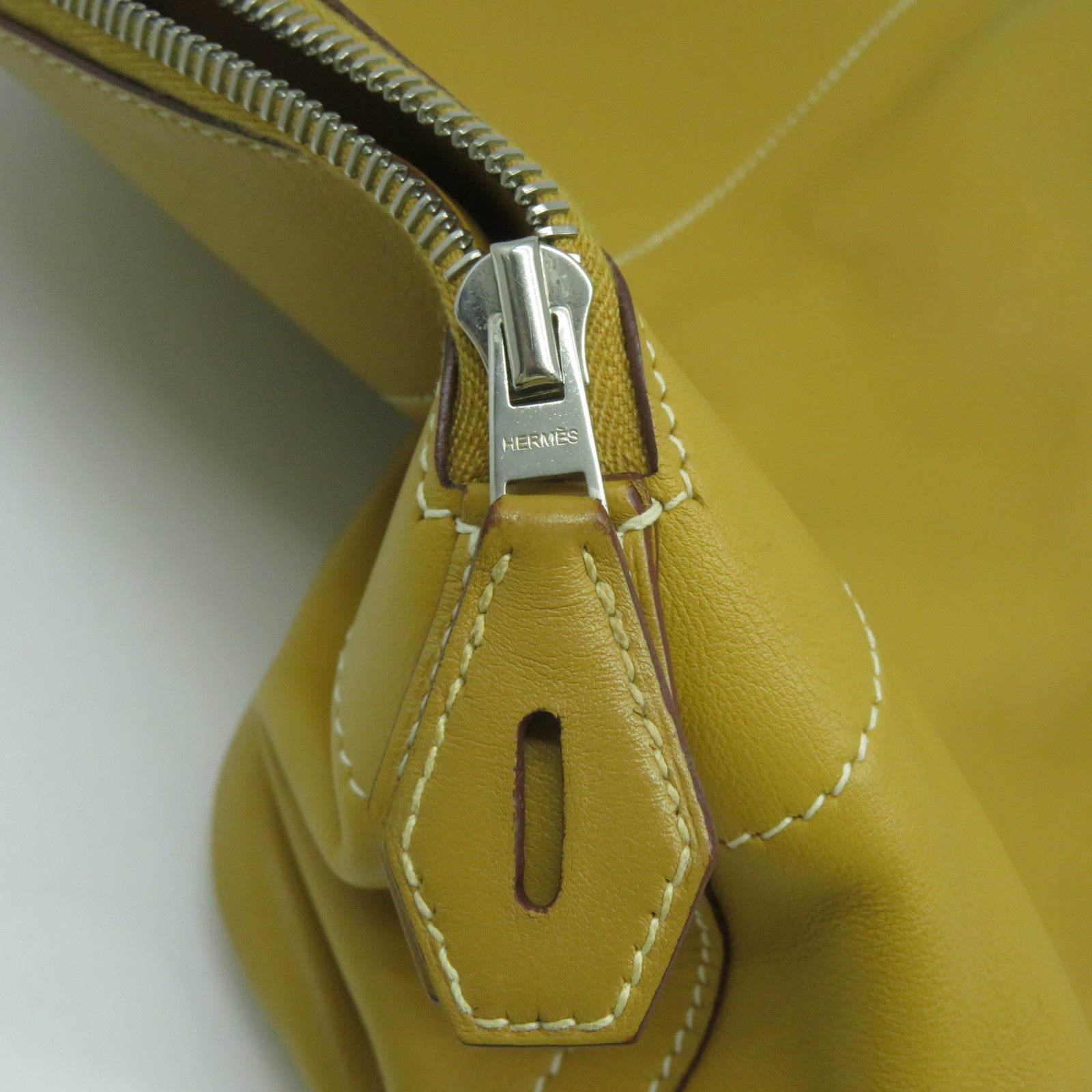 HERMES 【激減優惠】Swift皮革Relax 35銀扣手挽袋NaturelNaturel Sable