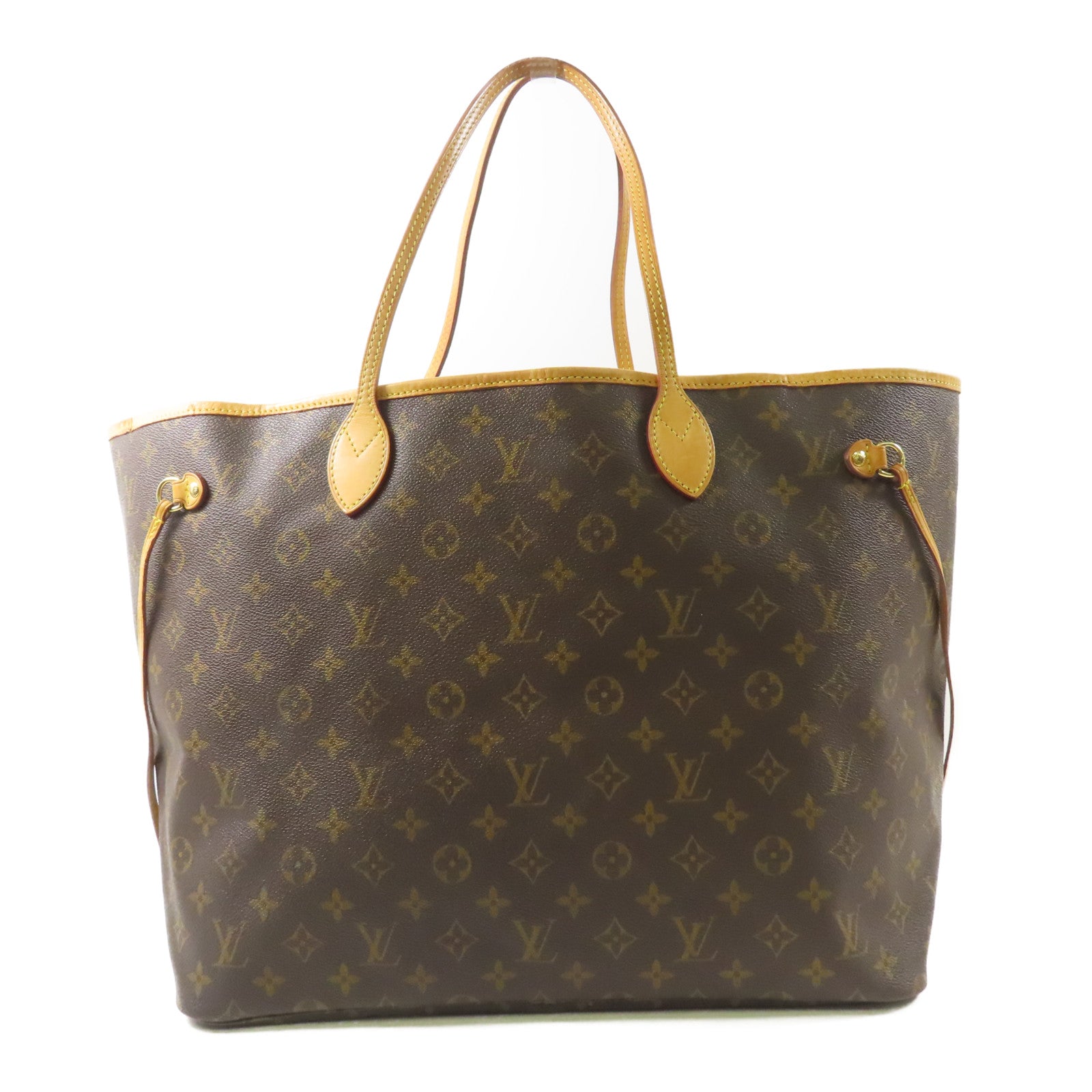 LOUIS VUITTON Monogram Neverfull GM金扣手挽袋