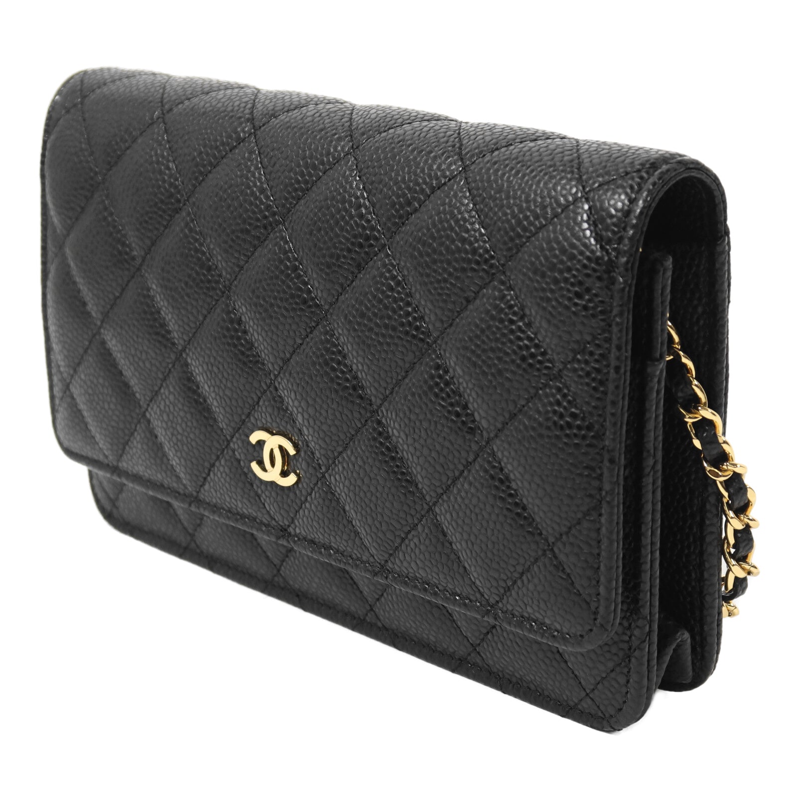 CHANEL 牛皮皮革Wallet On Chain鏈帶肩背袋