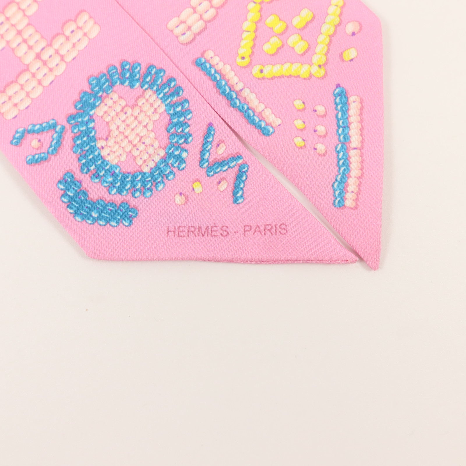 HERMES 絲質Twilly絲巾