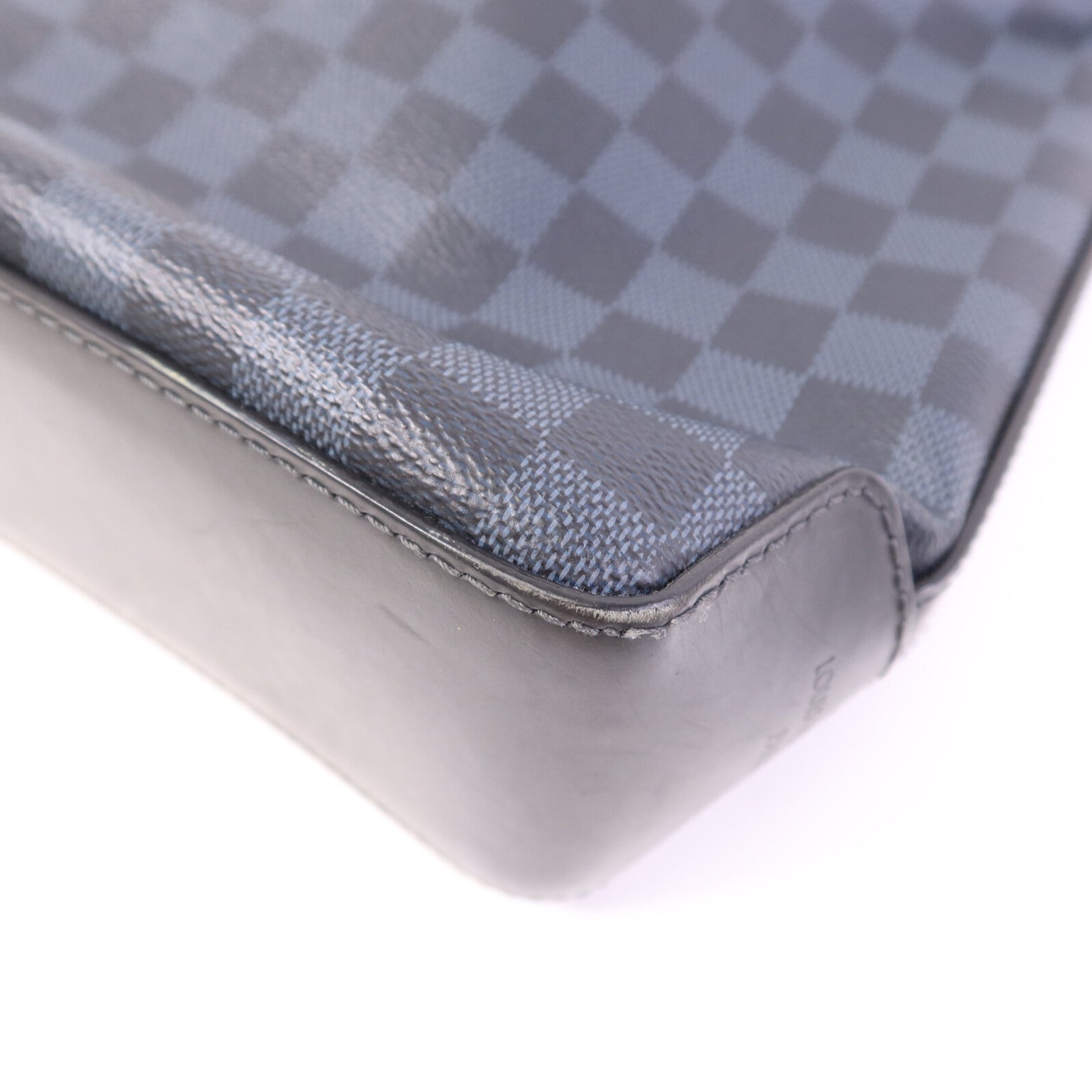 LOUIS VUITTON 【激減優惠】Damier Cobalt Greenwich Messenger銀扣肩背袋