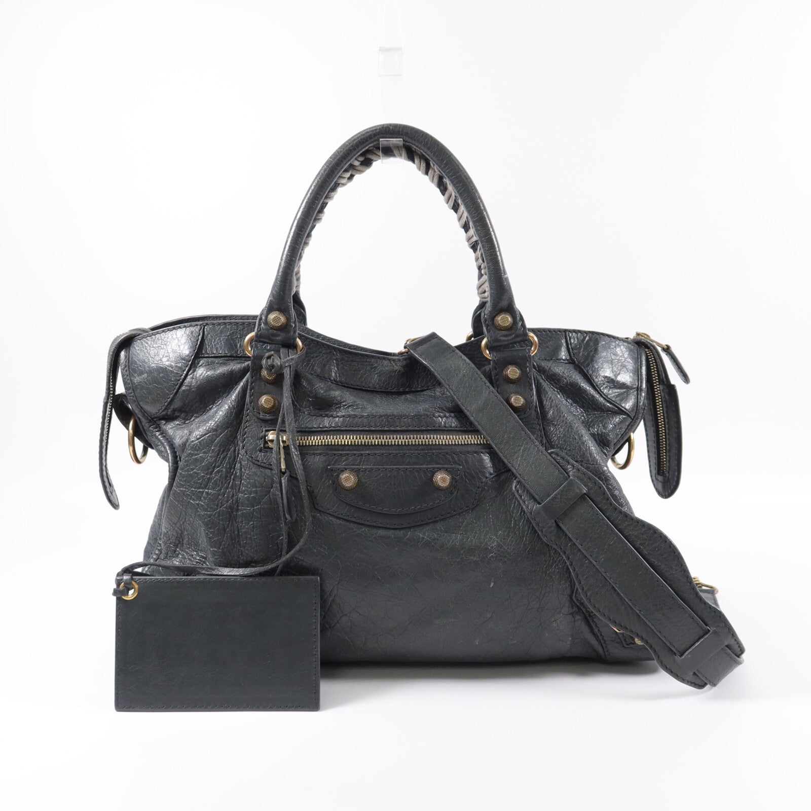 BALENCIAGA 羊皮皮革Giant City手挽肩背兩用袋