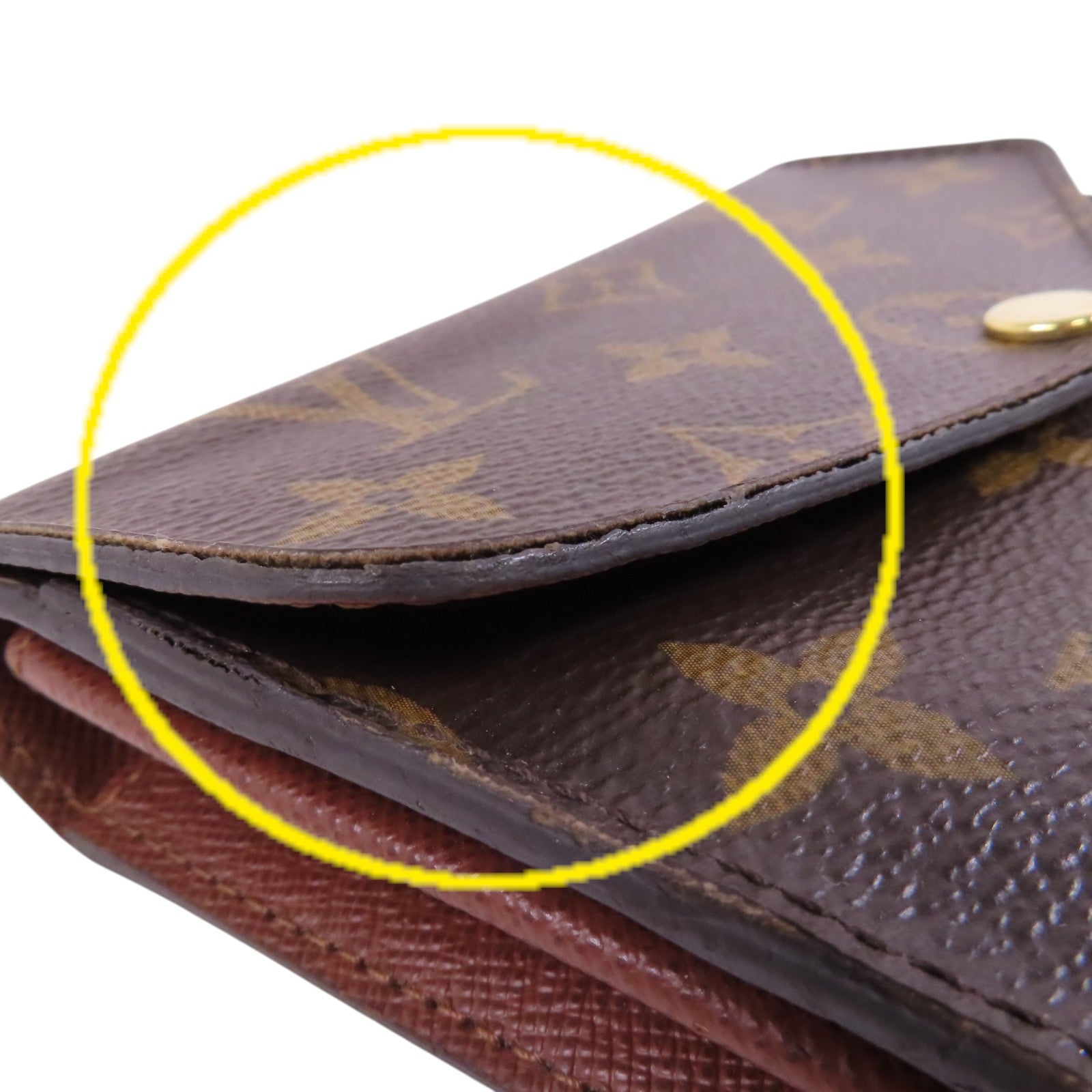 LOUIS VUITTON Monogram Short Wallet金扣短錢包