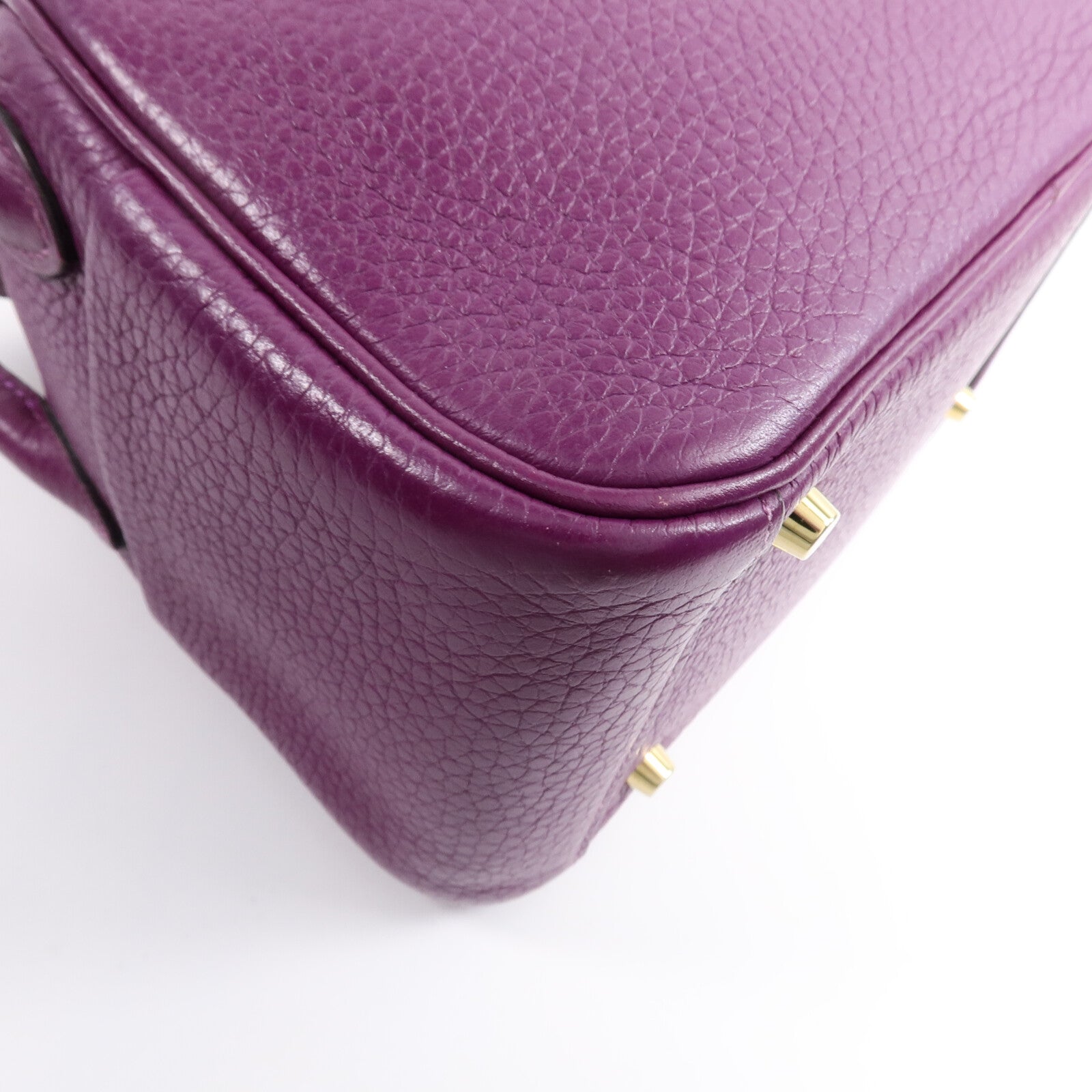 HERMES Clemence皮革Mini Lindy手挽肩背兩用袋