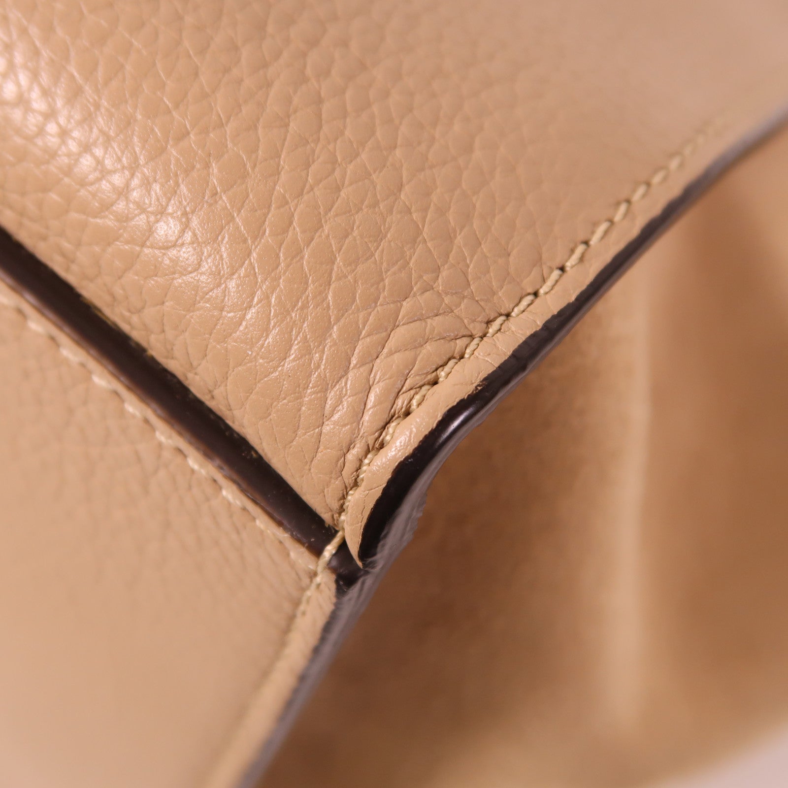 CELINE 牛皮皮革Trapeze銀扣手挽肩背兩用袋