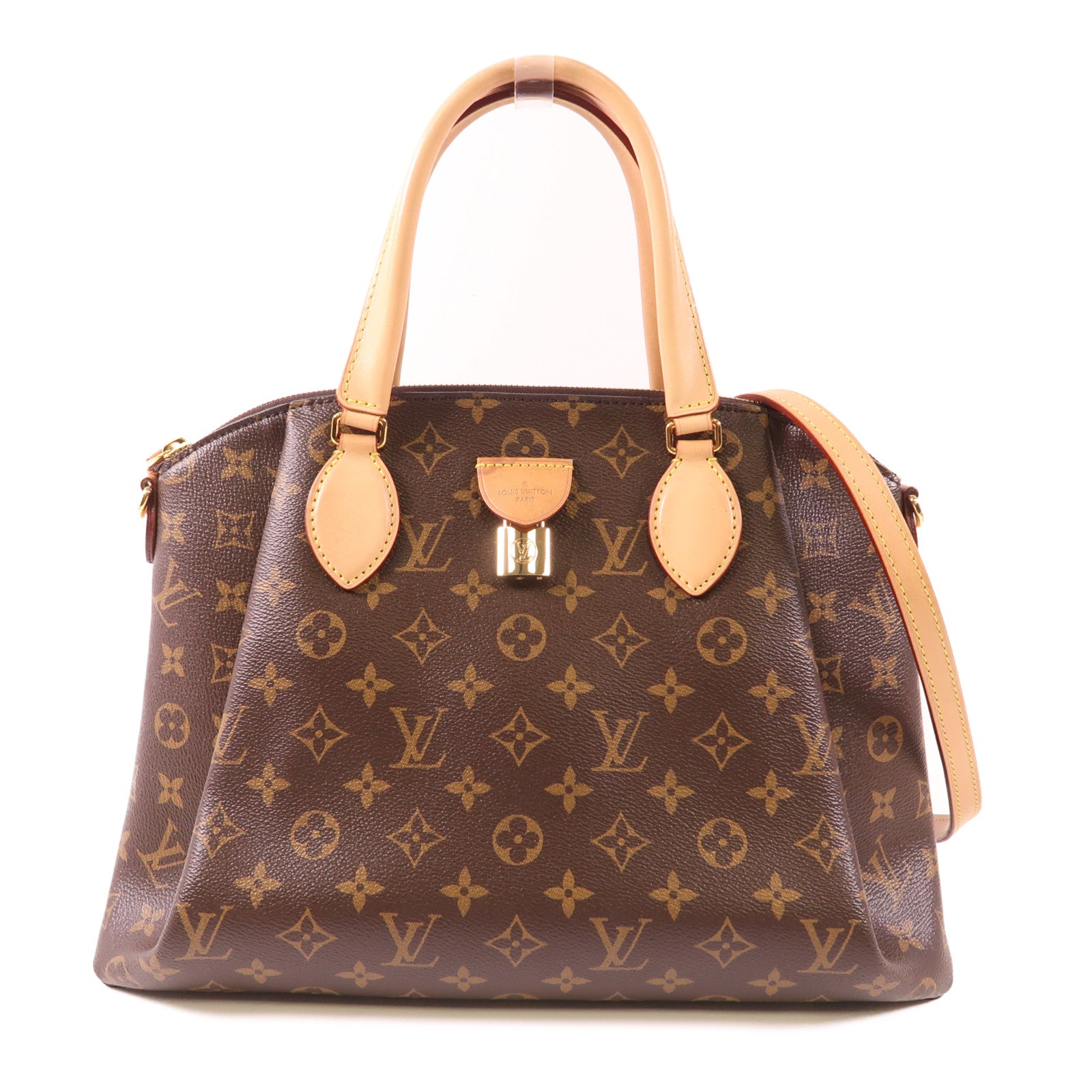 LOUIS VUITTON LV GHW Rivoli MM 2 Way Shoulder Handbag M44546 Monogram Brown