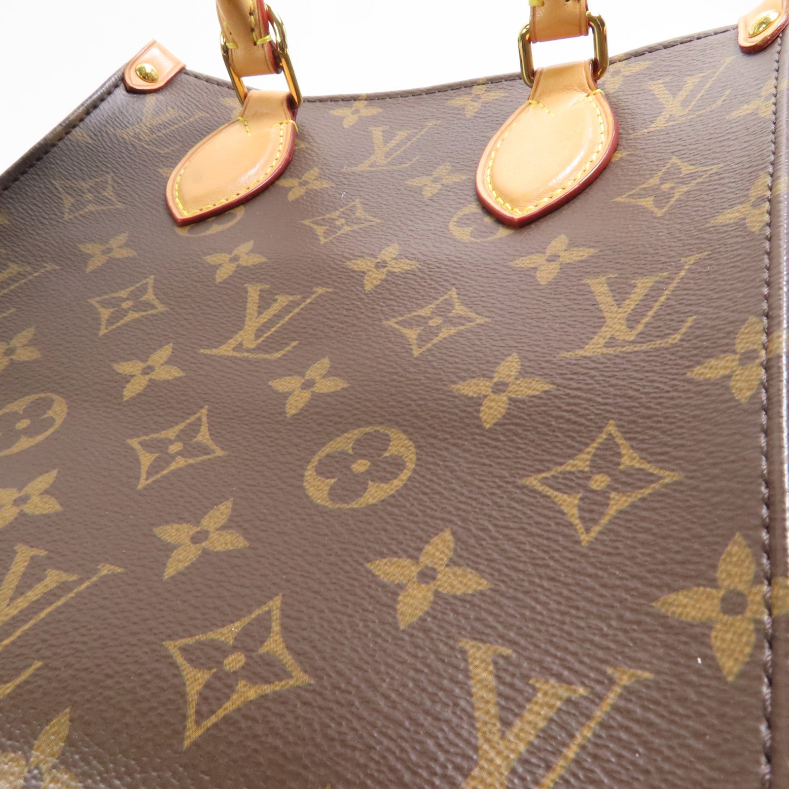 LOUIS VUITTON LV GHW Sac Plat BB 2 Way Shoulder Bag M46265 Monogram Brown