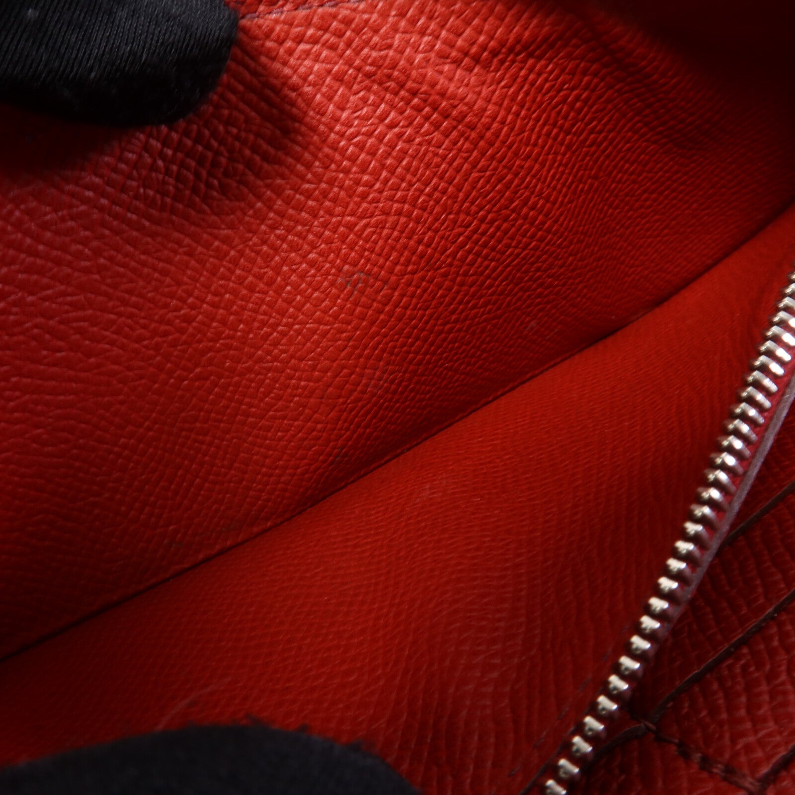 HERMES 【激減優惠】Epsom皮革Azap Wallet銀扣長錢包Rouge