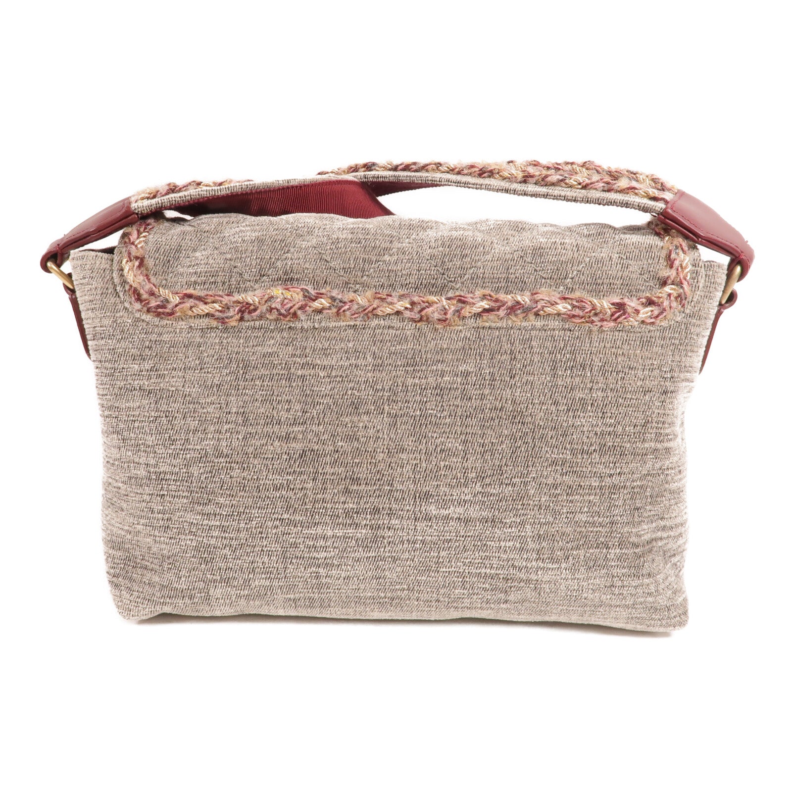 CHANEL Wool Velvet Parisian Stroll Messenger Bag肩背袋