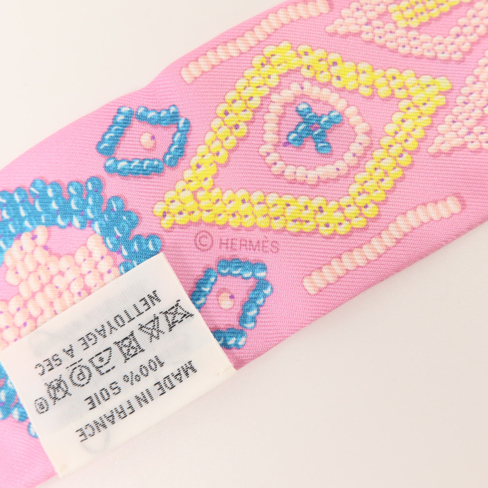 HERMES 絲質Twilly絲巾