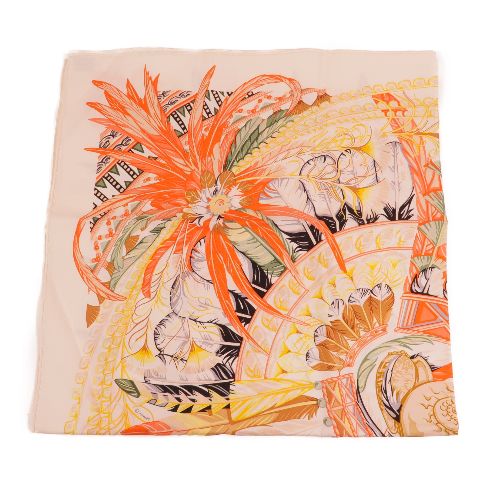 HERMES 絲質Scarf 90X90絲巾