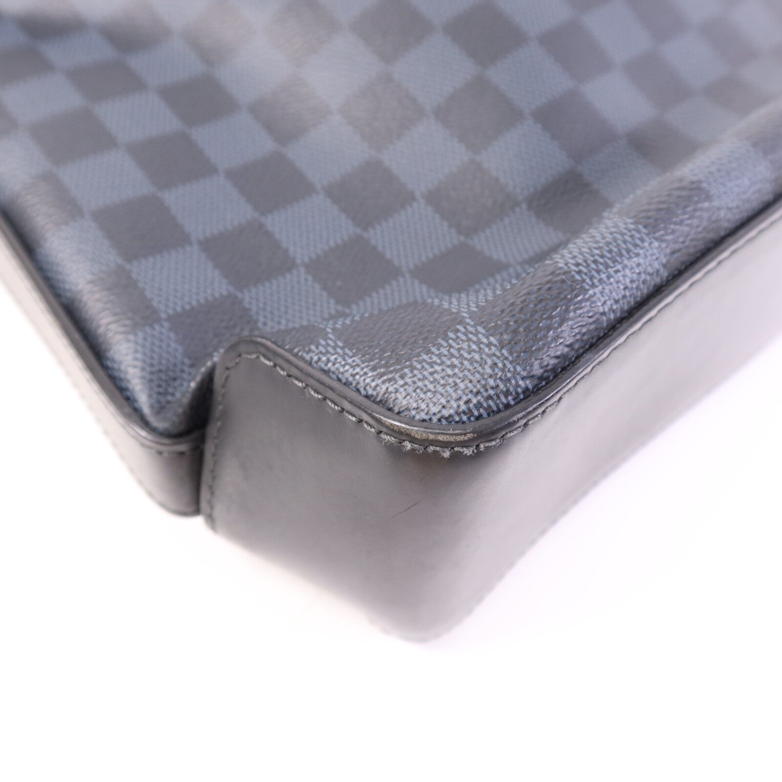LOUIS VUITTON 【激減優惠】Damier Cobalt Greenwich Messenger銀扣肩背袋