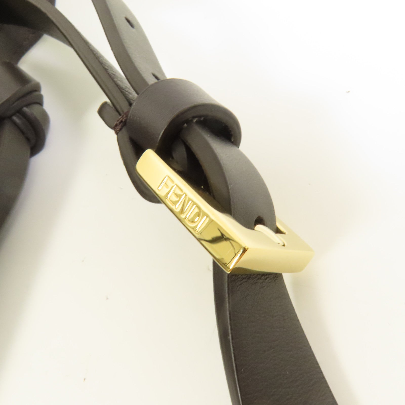 FENDI 帆布Shoulder Bag金扣肩背袋