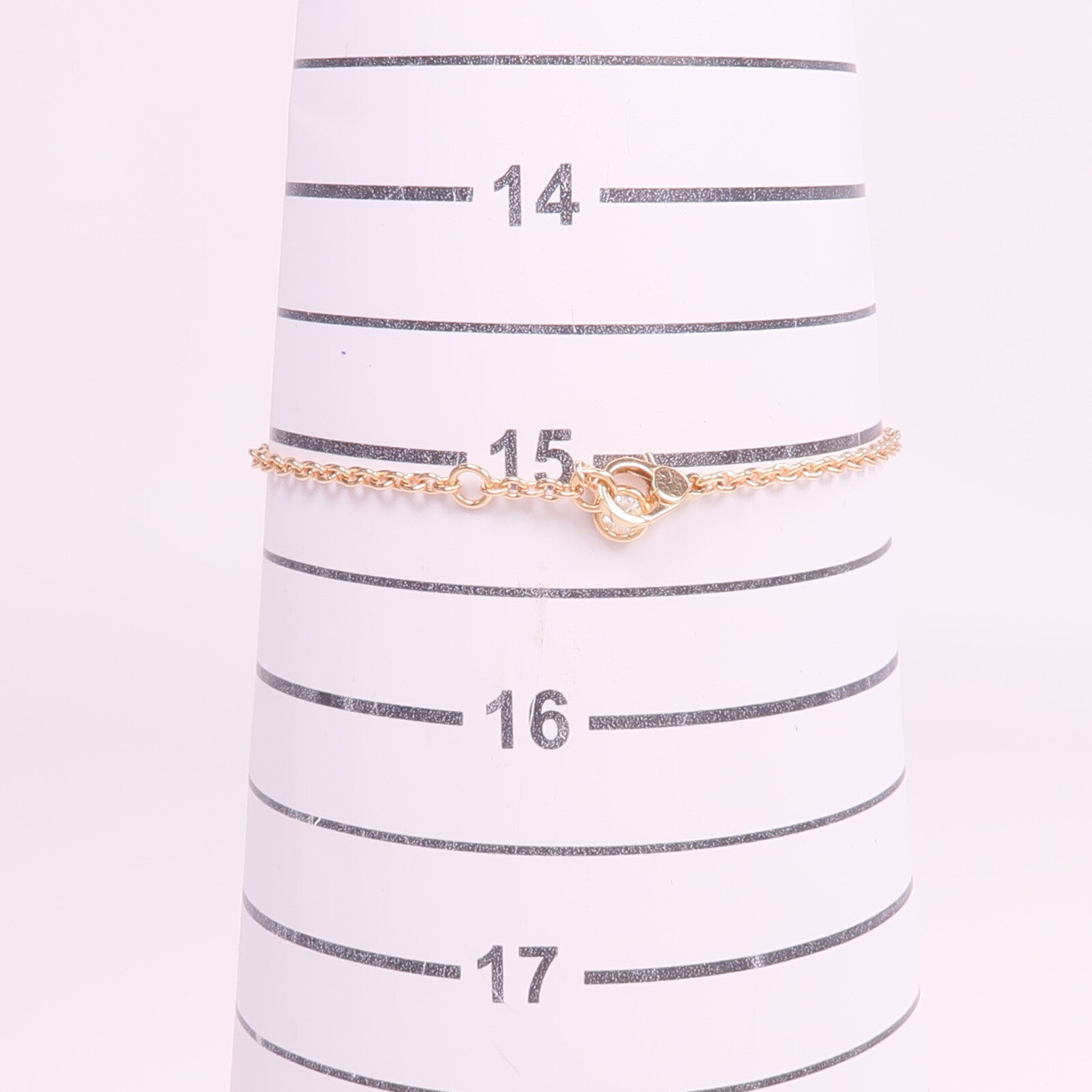 HERMES 18K玫瑰金Finesse Bracelet鑽石手鏈