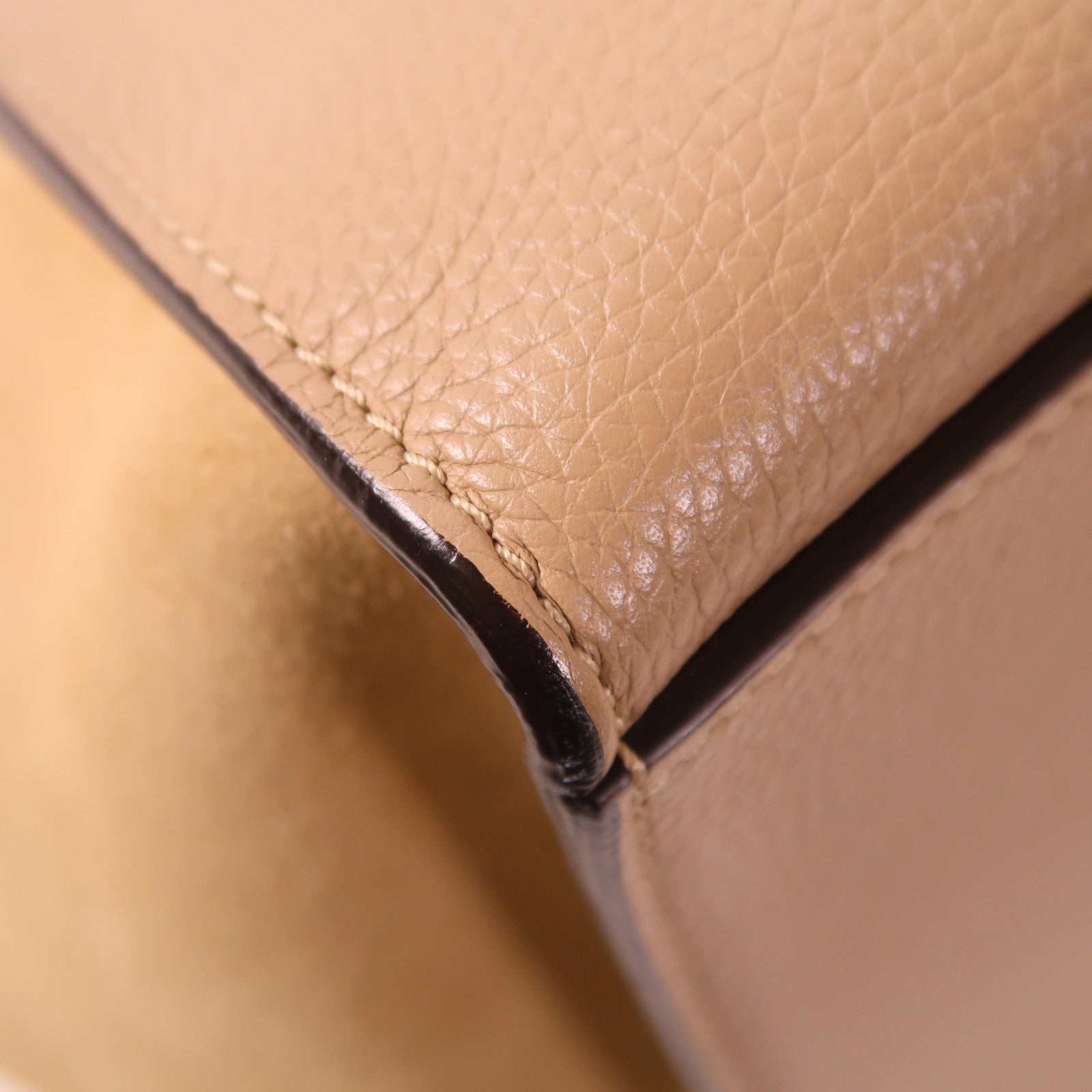 CELINE 牛皮皮革Trapeze銀扣手挽肩背兩用袋