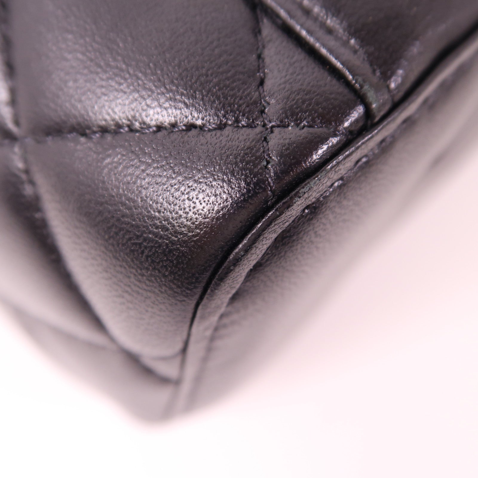 CHANEL 羊皮皮革Vanity Case金扣手挽肩背兩用袋