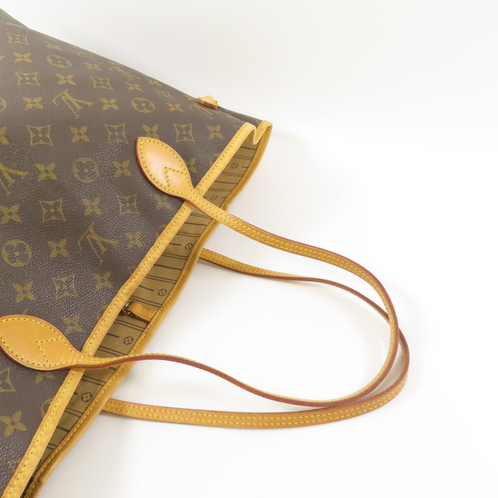 LOUIS VUITTON Monogram Neverfull GM金扣手挽袋
