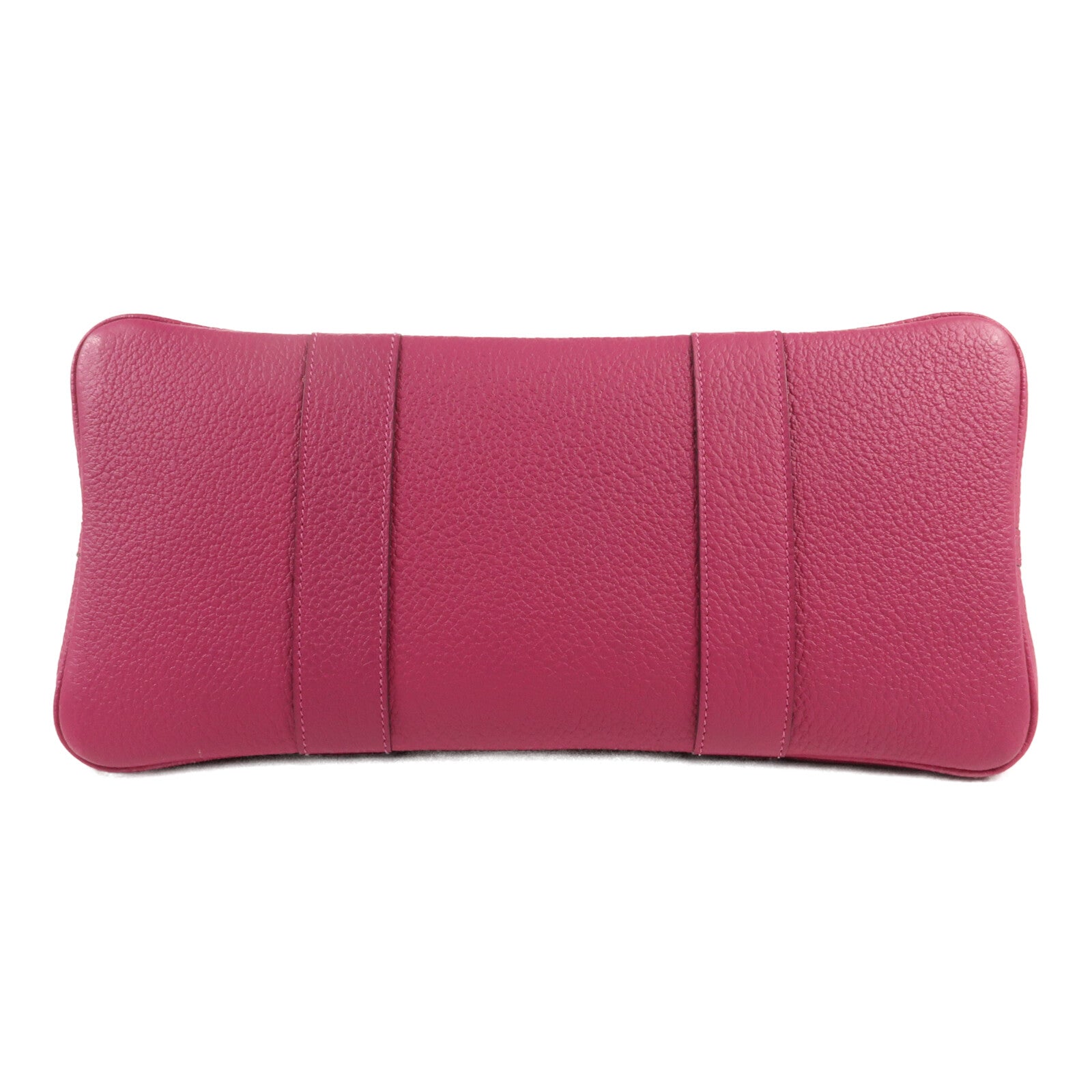 HERMES 帆布Garden Party PM銀扣手挽袋Rose Pauve