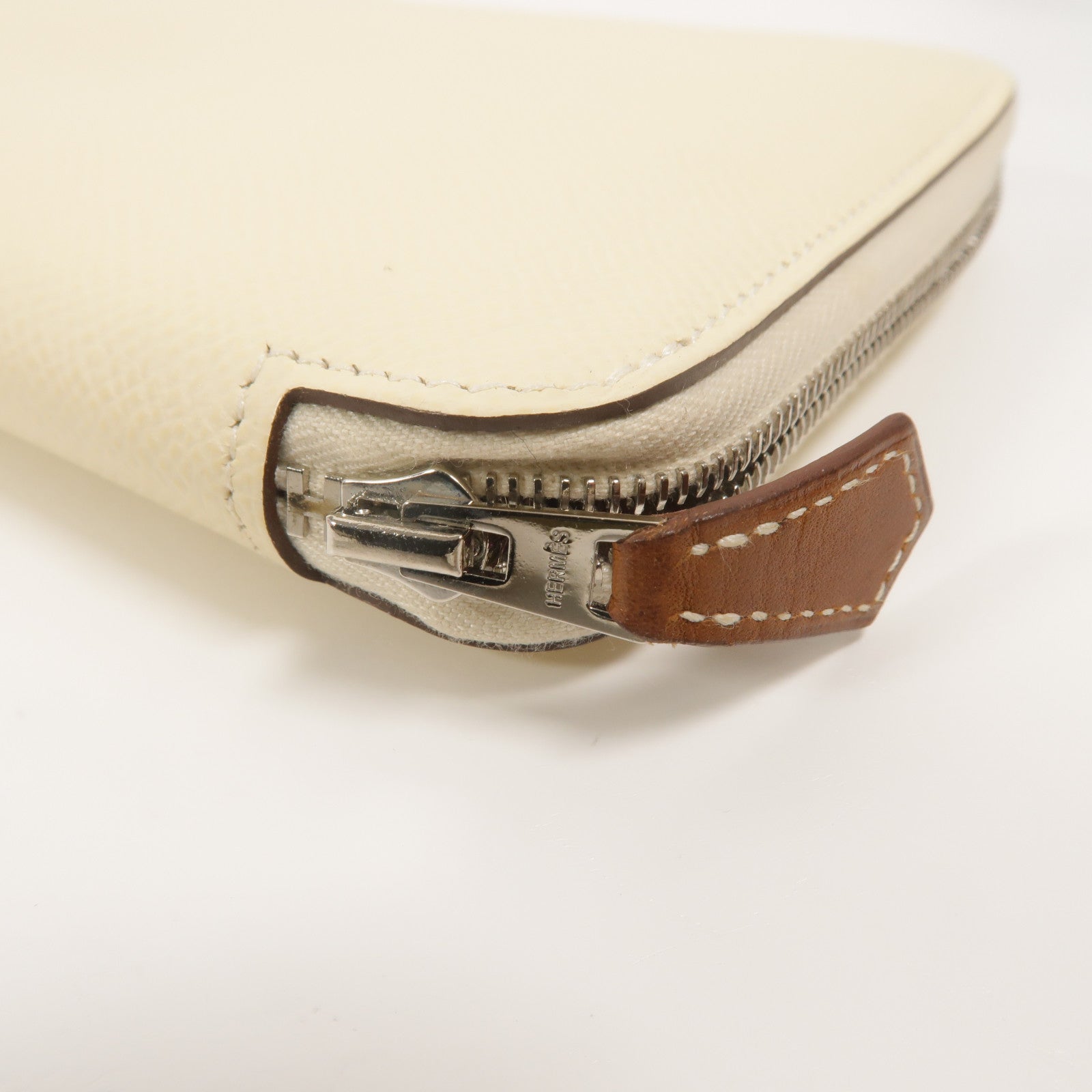 HERMES 【激減優惠】Epsom皮革Silk In Classique長錢包Nata