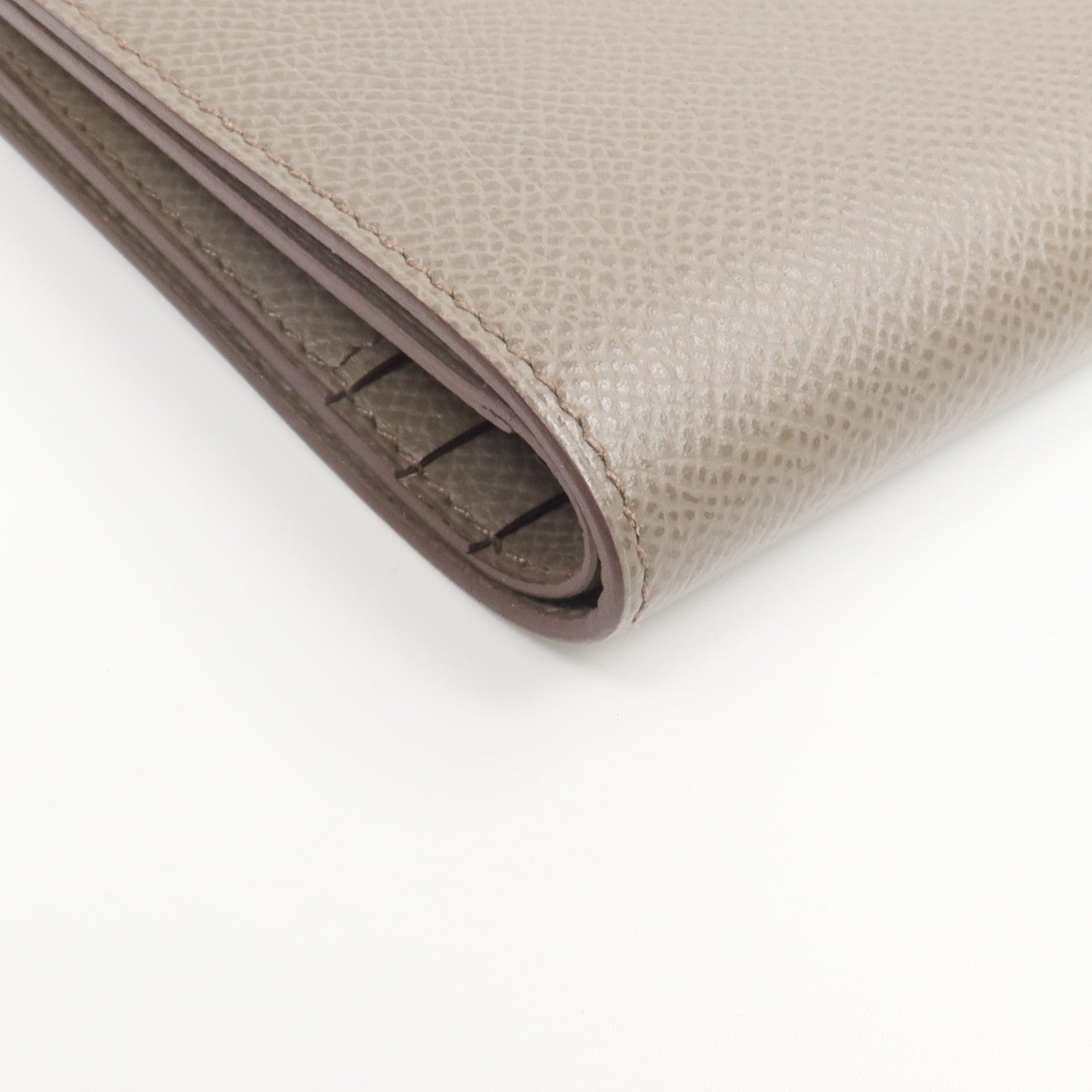 HERMES Epsom皮革Bearn Compact Wallet錢包Etain