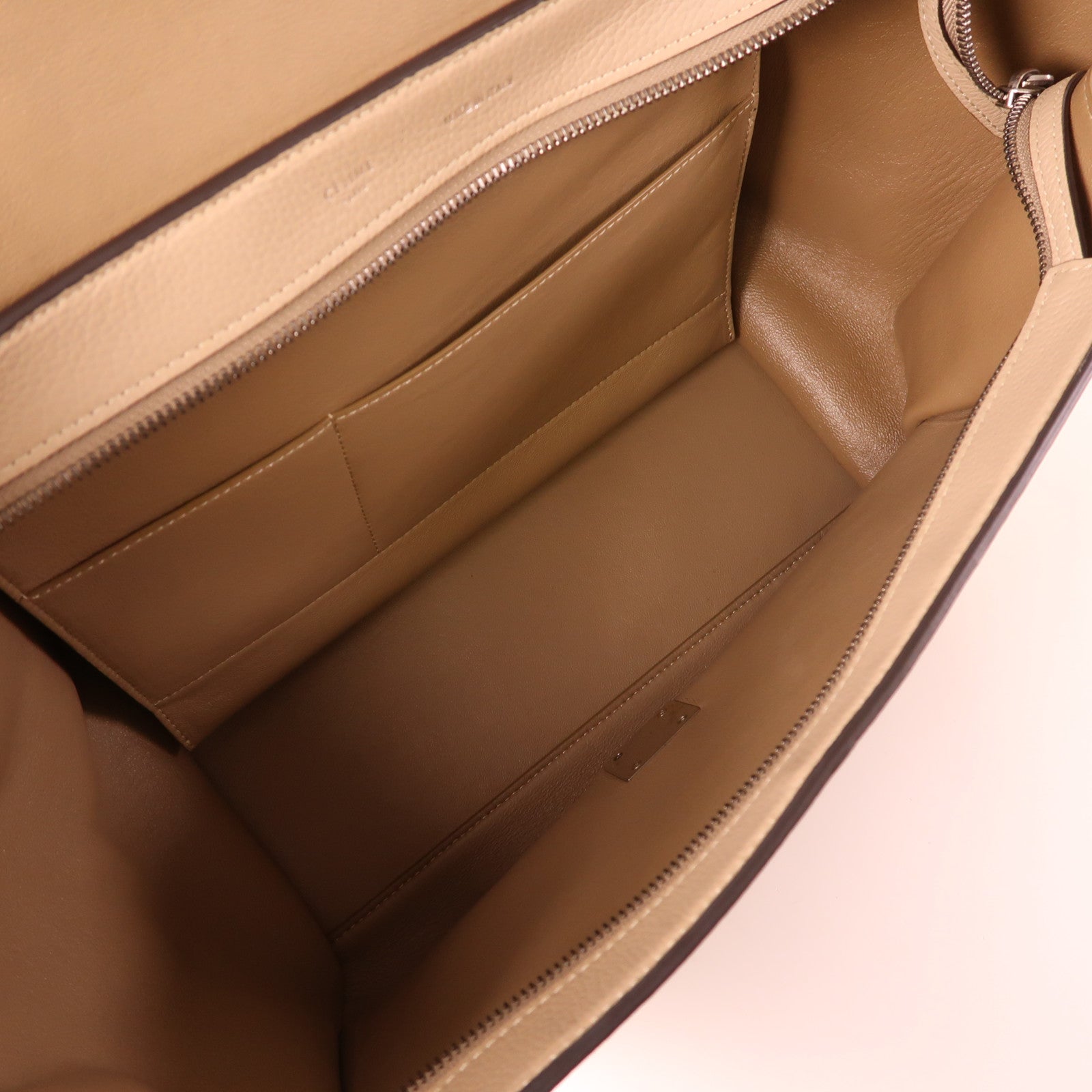 CELINE 牛皮皮革Trapeze銀扣手挽肩背兩用袋