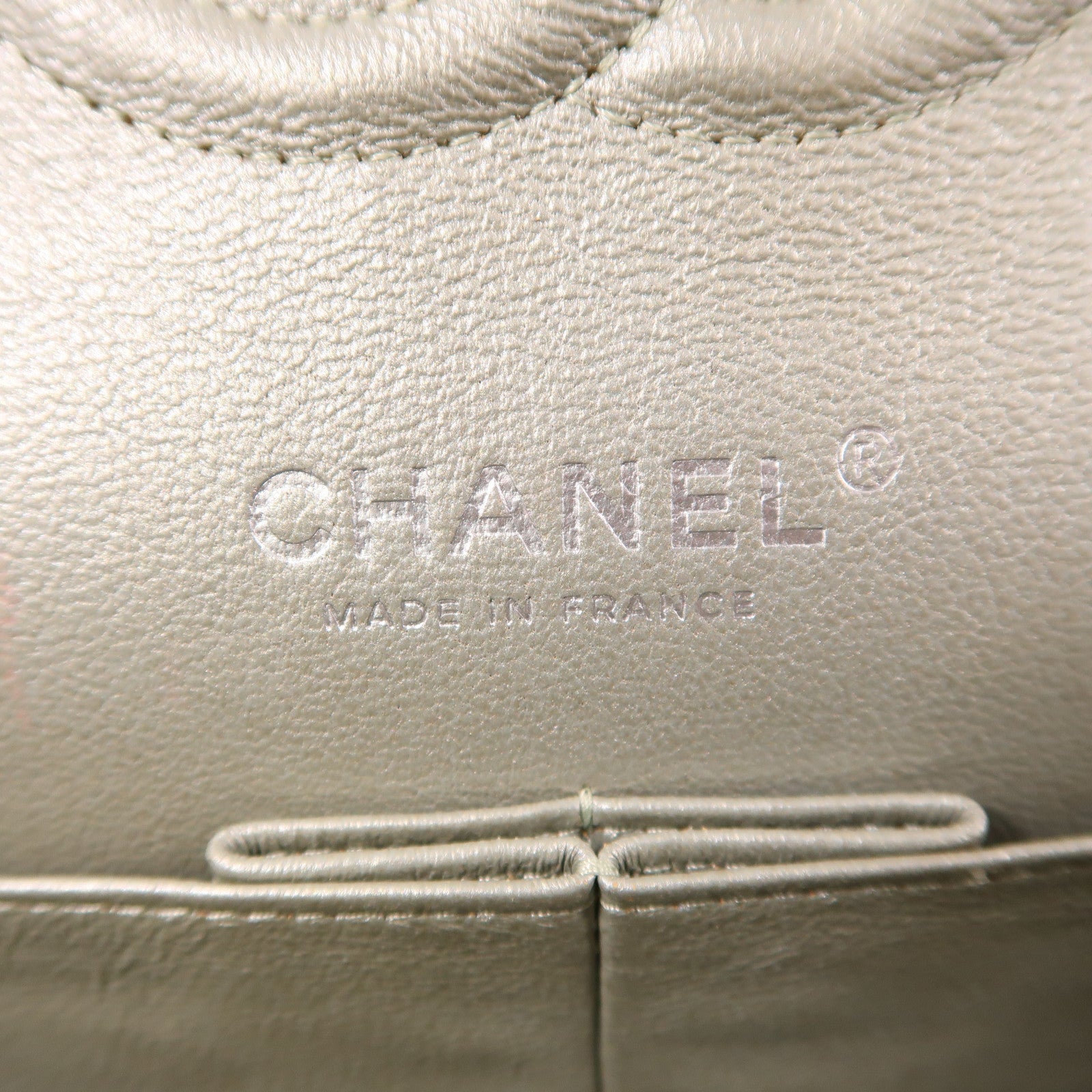 CHANEL 皮革Classic 25銀扣鏈帶肩背袋