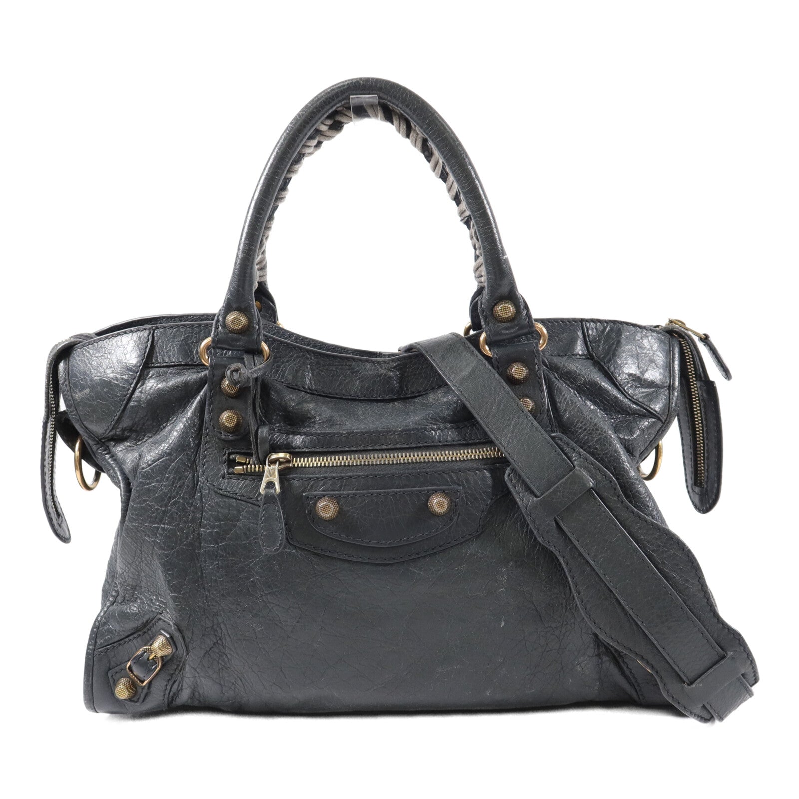 BALENCIAGA 羊皮皮革Giant City手挽肩背兩用袋