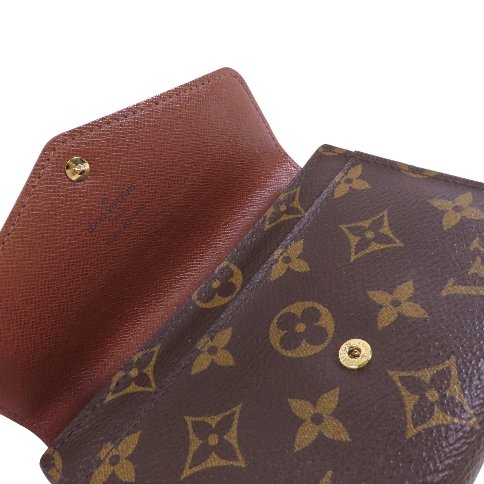 LOUIS VUITTON Monogram Short Wallet金扣短錢包