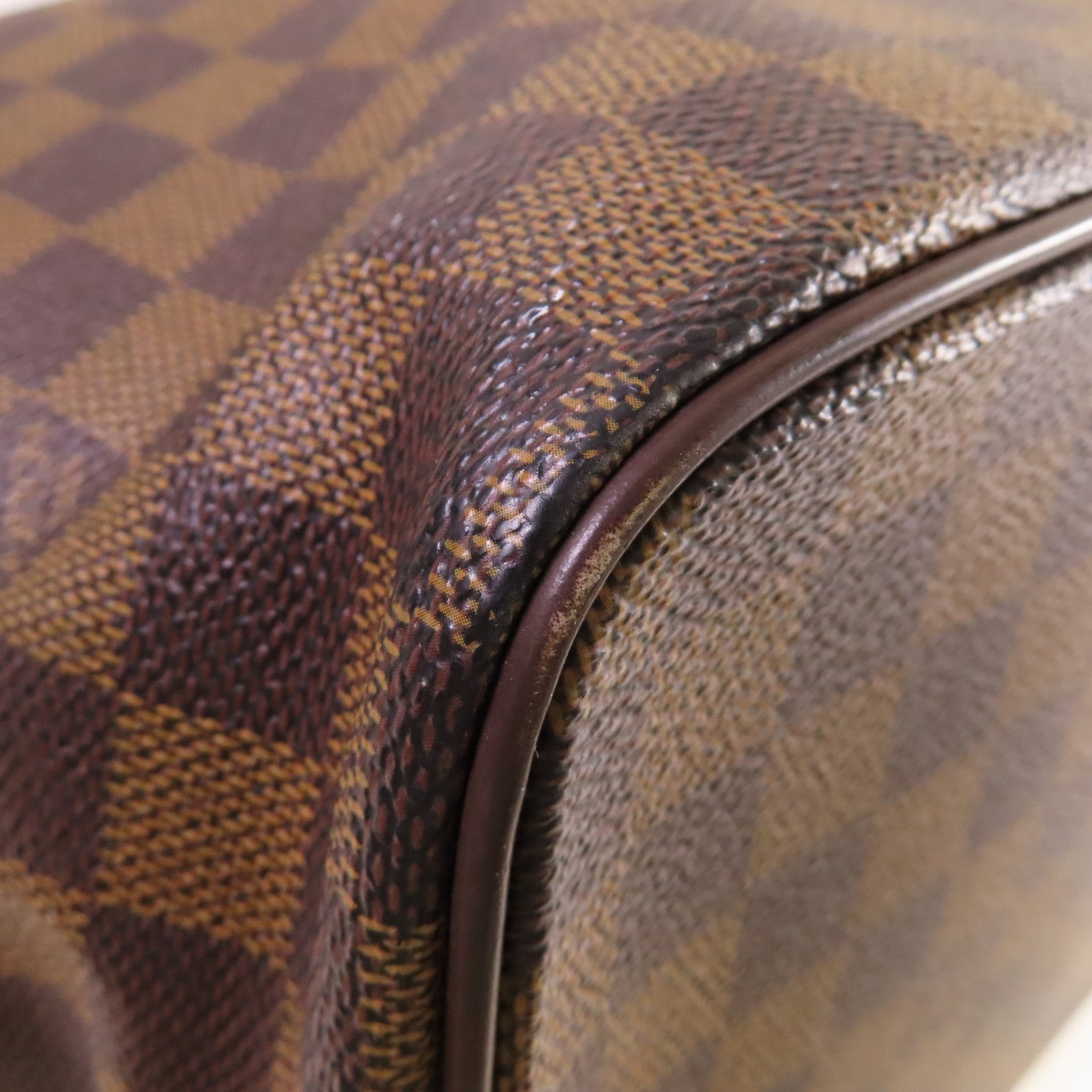 LOUIS VUITTON 【激減優惠】Damier Ebene Saleya MM Shoulder Bag金扣肩背袋啡色