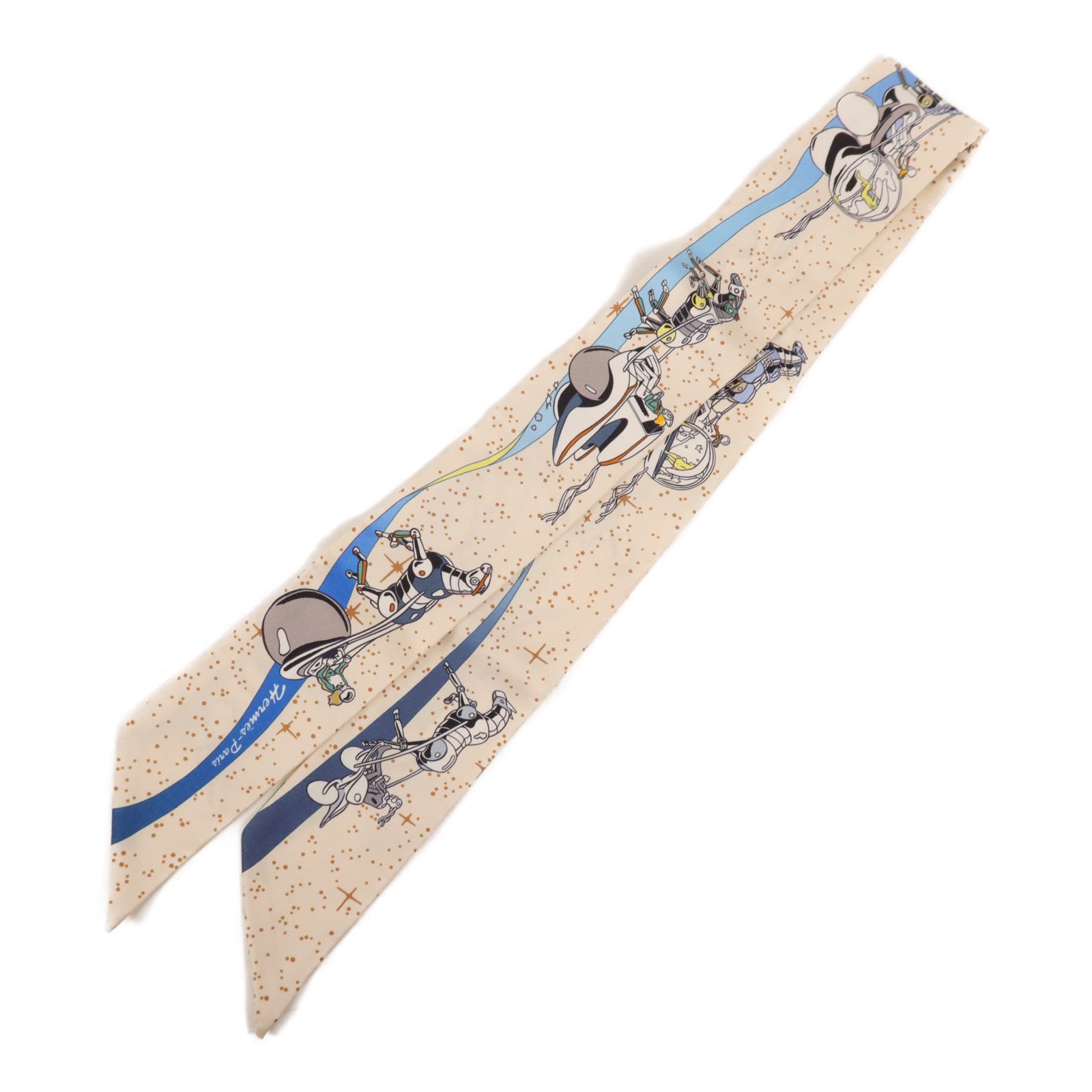 HERMES 絲質Twilly絲巾