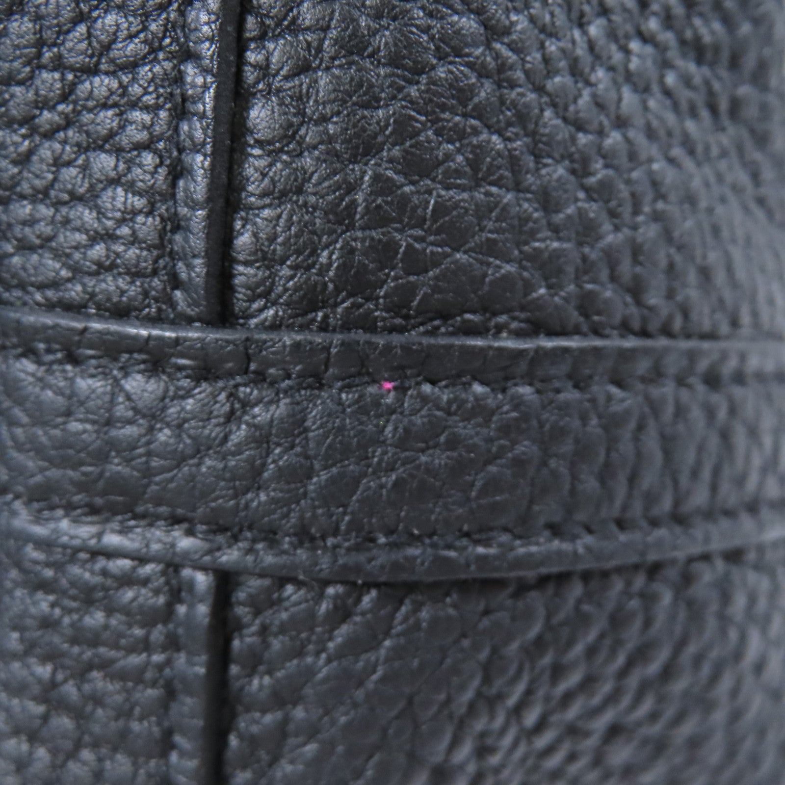 HERMES 【激減優惠】Negonda皮革Garden Party PM銀扣手挽袋Noir