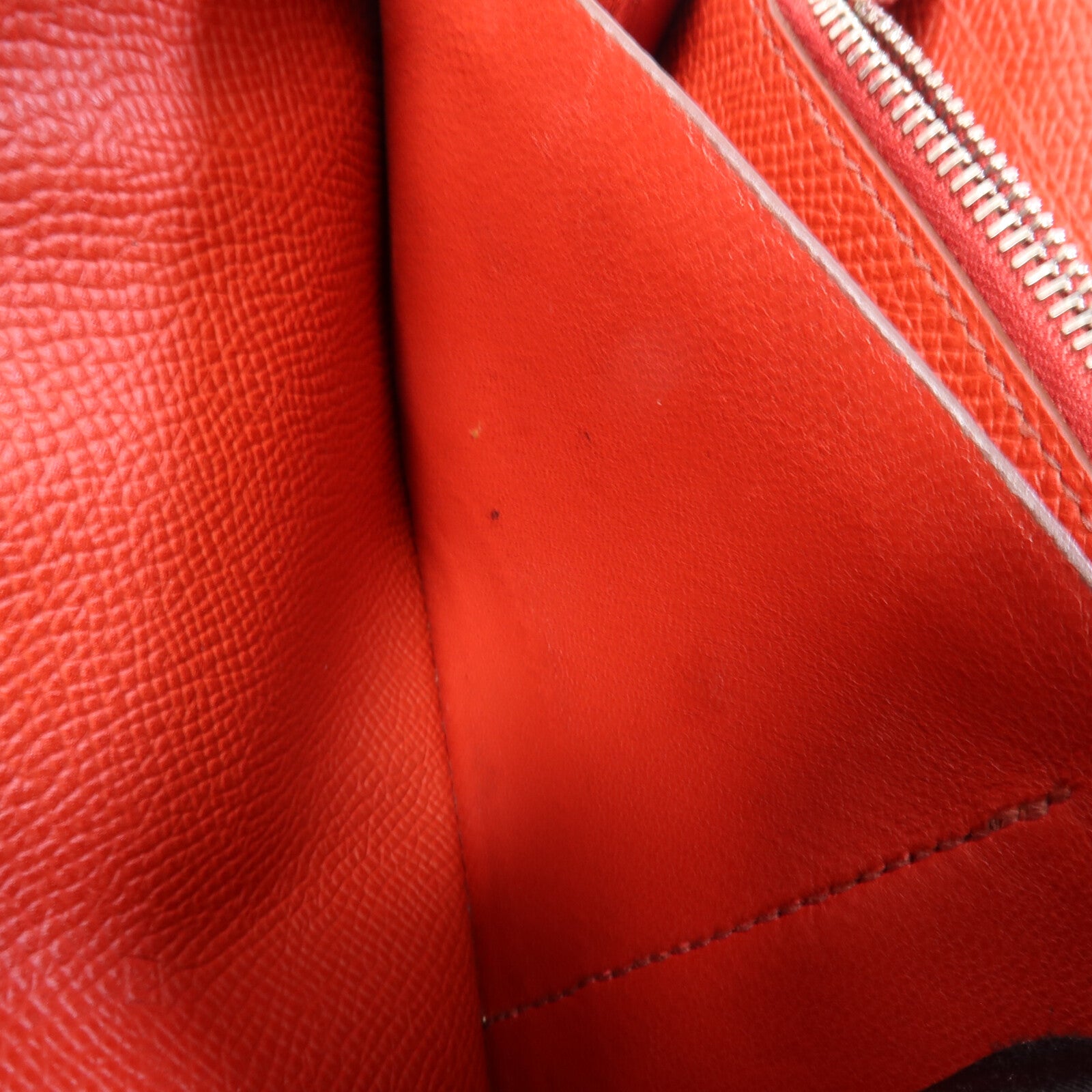 HERMES 【激減優惠】Epsom皮革Azap Wallet銀扣長錢包Rouge