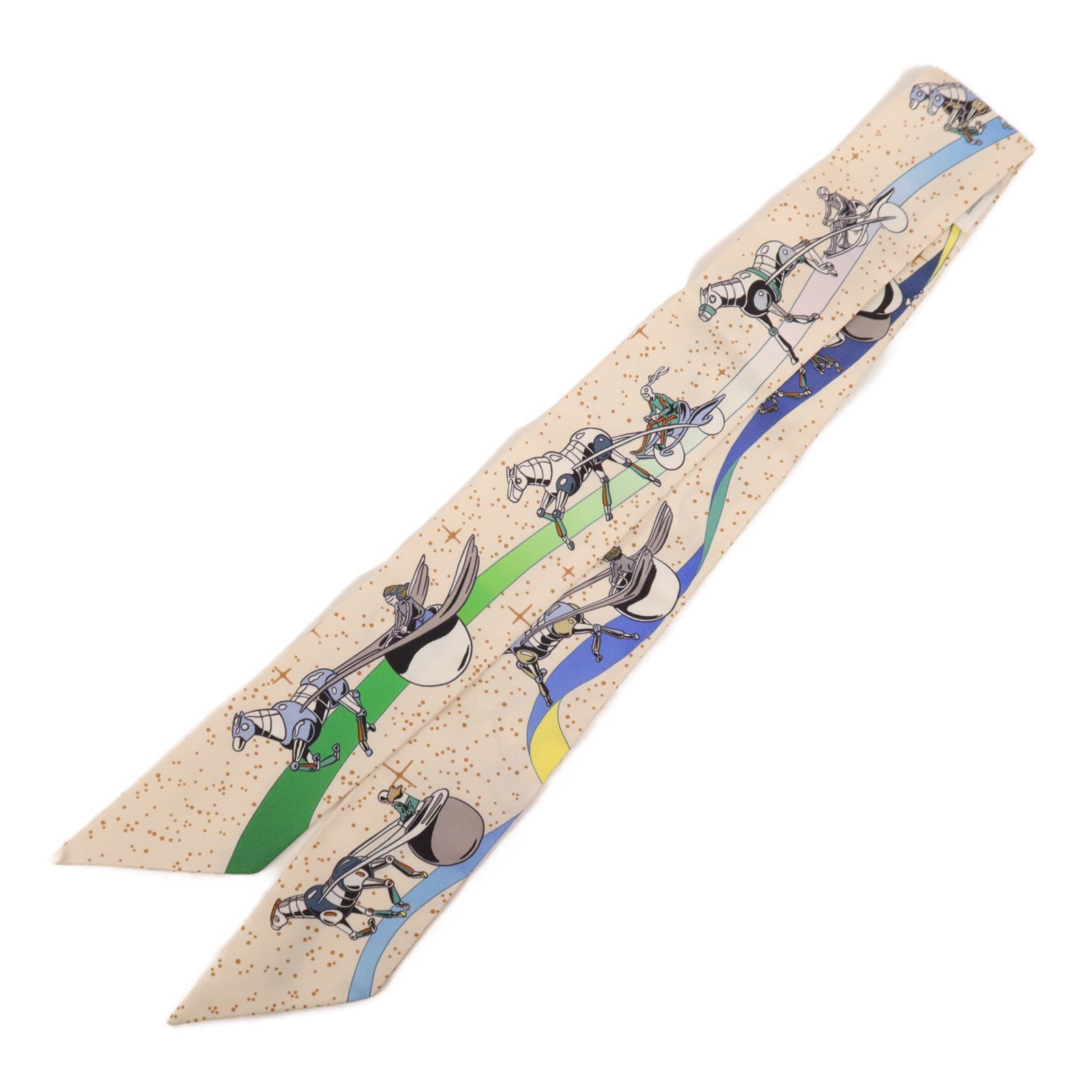 HERMES 絲質Twilly絲巾