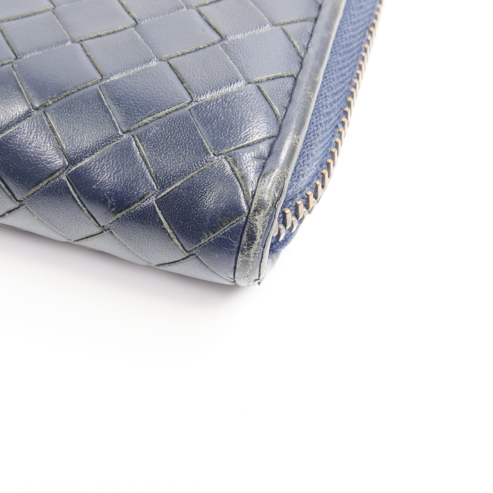 BOTTEGA VENETA 【激減優惠】牛皮皮革Zipper Long Wallet長錢包