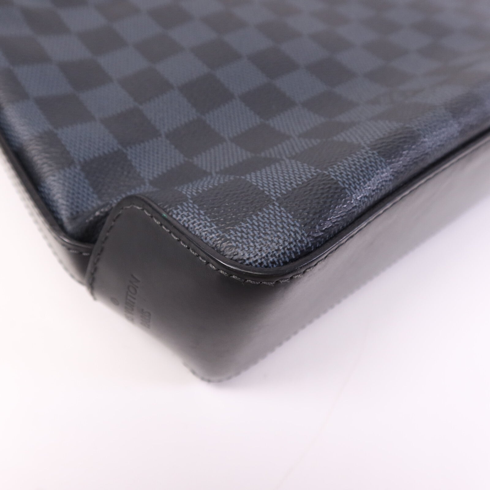 LOUIS VUITTON 【激減優惠】Damier Cobalt Greenwich Messenger銀扣肩背袋