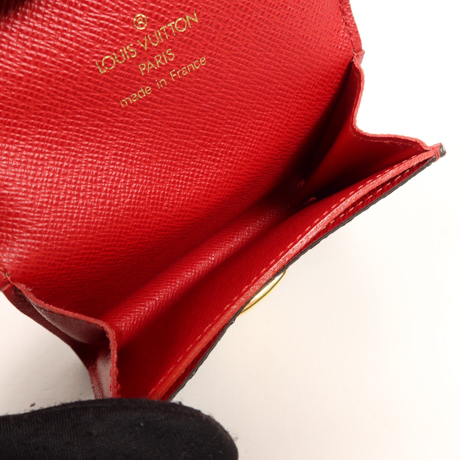 LOUIS VUITTON Damier Card Case金扣卡片套